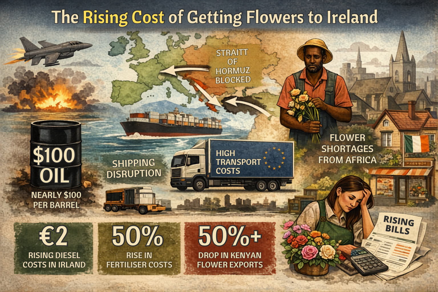 The Rising Cost of Getting Flowers to Ireland