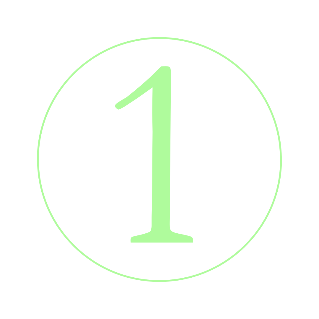 Digital countdown timer showing the number one in green on a black background.