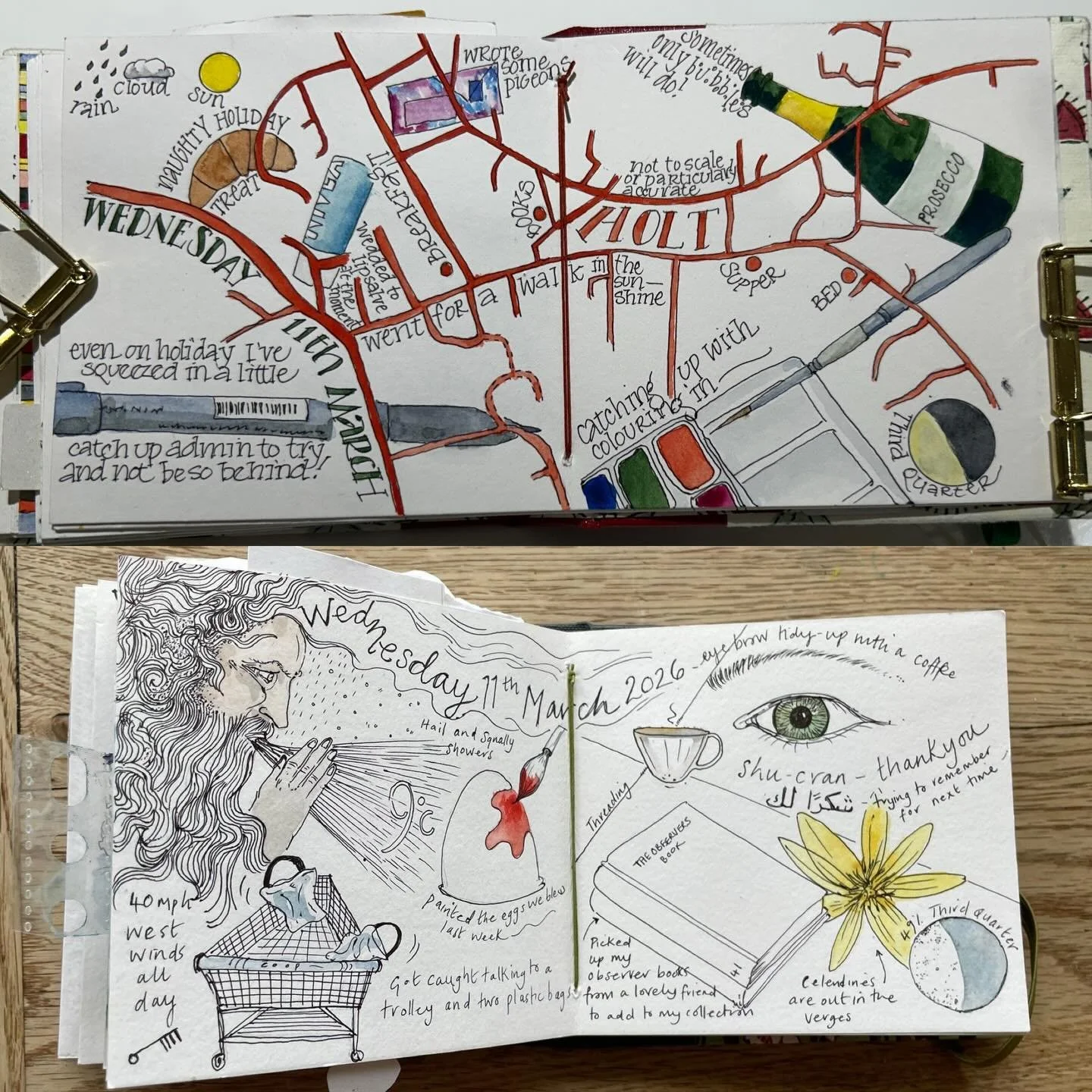 I was away on Wednesday having a lovely time in Holt, Norfolk. A lovely sunny day (sorry @ruthslaterartist who was struggling with hail, showers and 40mph winds) and started off with a little stroll around Holt which has far too many beautiful shops 