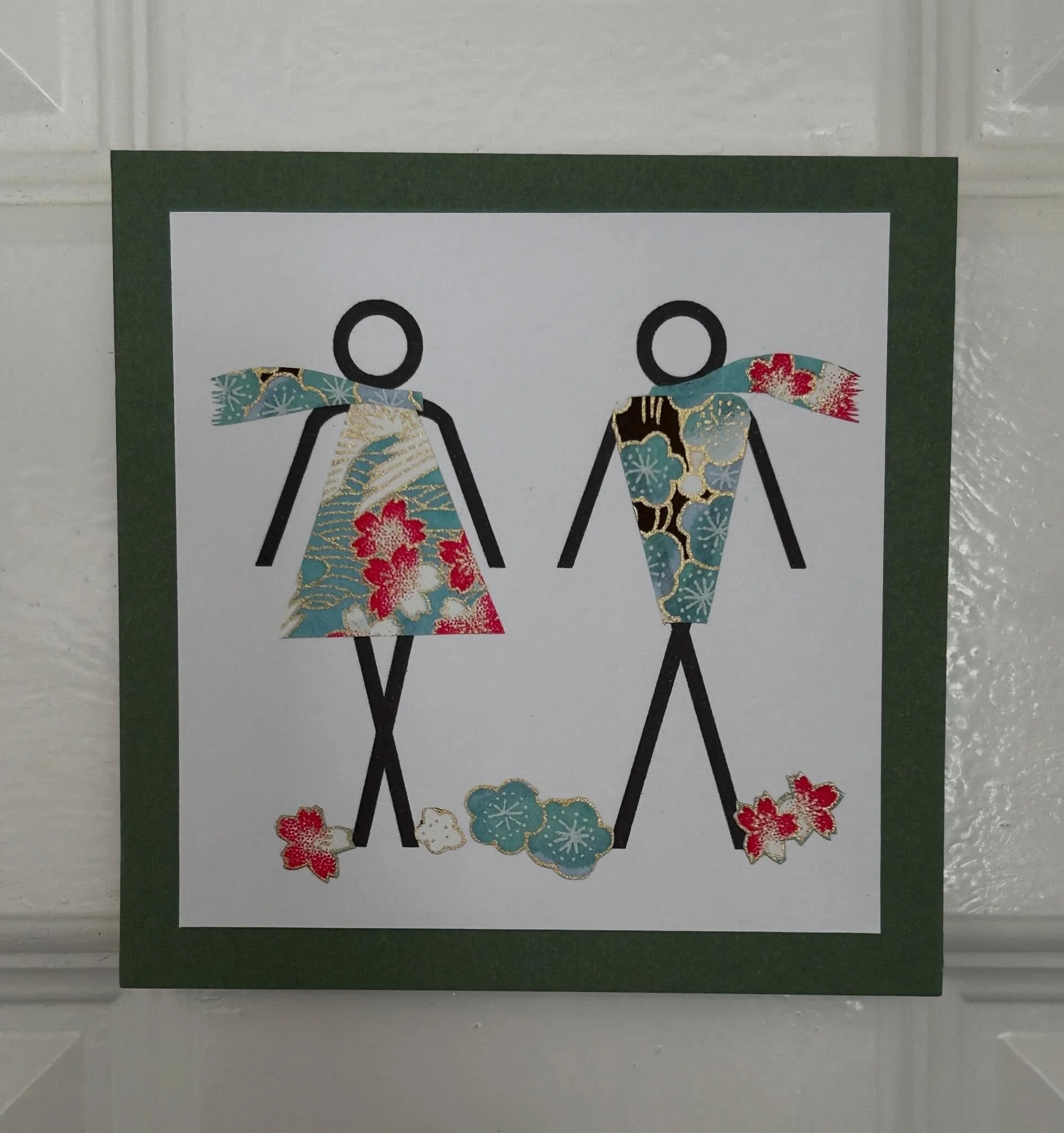 At @helenhandmadebooks today to make a clamshell box to home my copy (1/500) of The Diary of An Artist in Lockdown. 
And when here there&rsquo;s a little of my artwork on the toilet doors, here we have the spring signs! Yep, these change every season