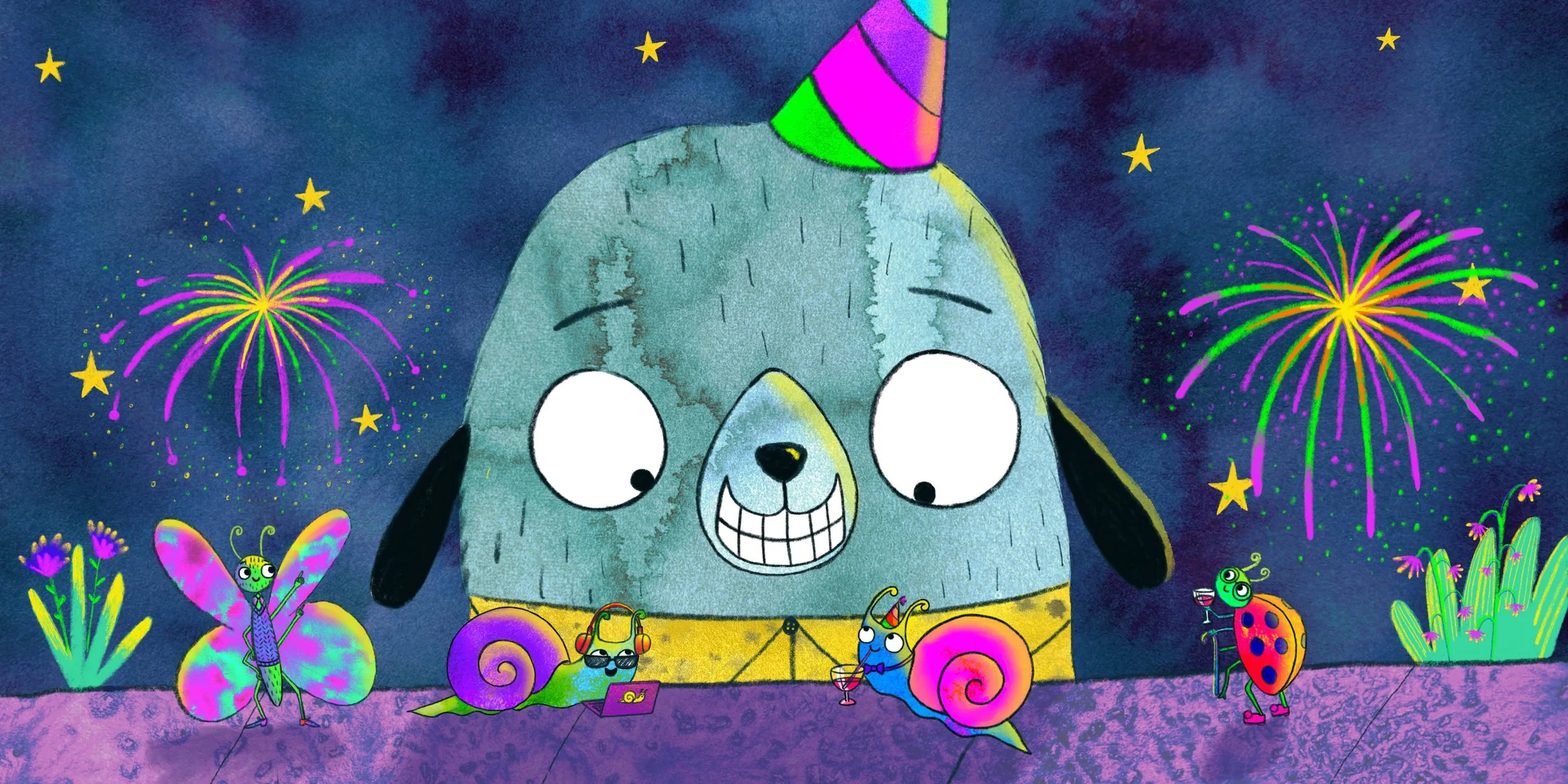 Morris Snail party.jpeg