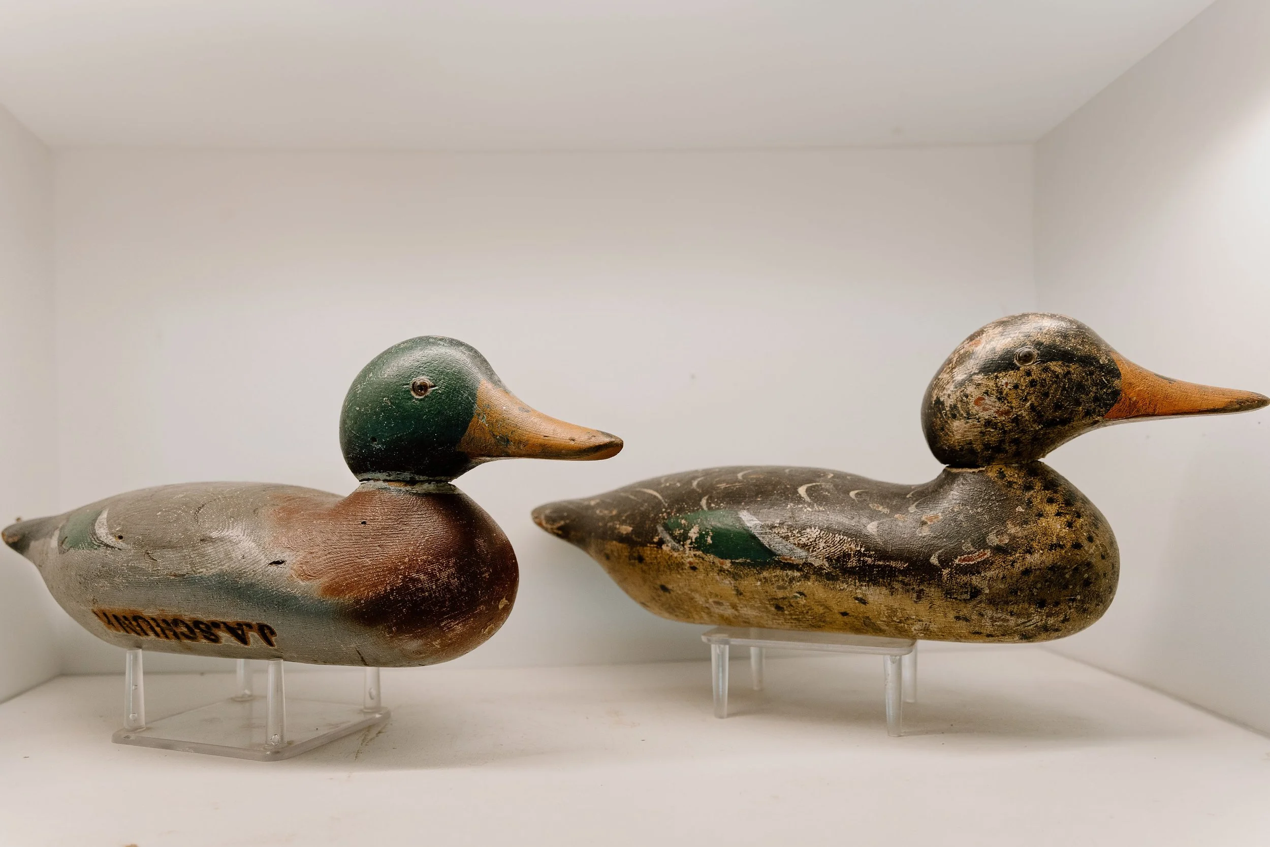 Mason Decoy Factory, Mallard Pair, Late 1800s
