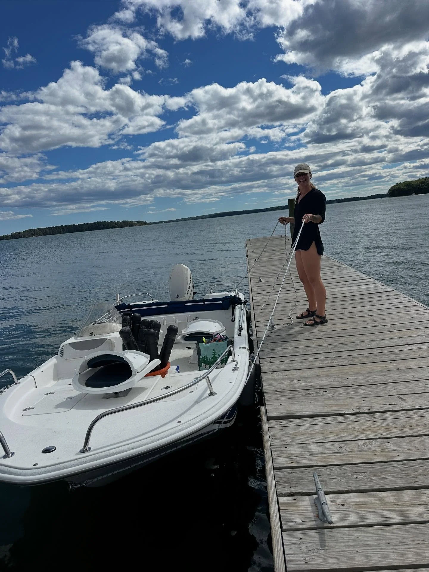 WE GOT A BOAT!!!! 🚤✨🦪🥹

meet the newest member of the Lady Shucks crew!! can&rsquo;t wait to put this fishing boat to work on the oyster farm and get a little dirt on her 😏 she still needs a cheeky name! what should we call her?? 

here&rsquo;s t