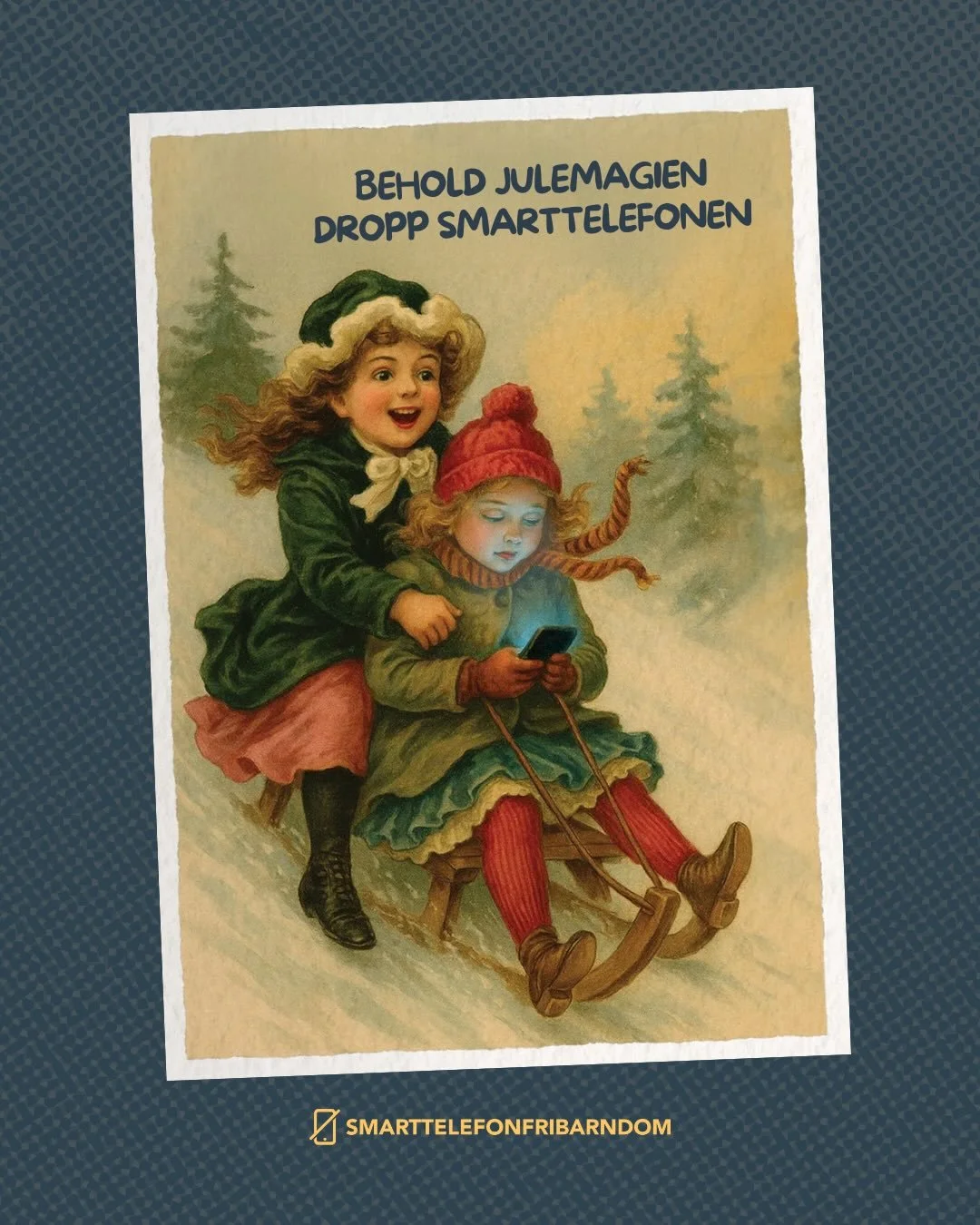 🎁Smarttelefon havner ofte &oslash;verst p&aring; &oslash;nskelista &ndash; men flere og flere foreldre kjenner p&aring; at det som f&oslash;lger med, slett ikke alltid er magisk.

🎄Ikke la pepperkakebaking, aking, pynting og brettspill bli forstyrr