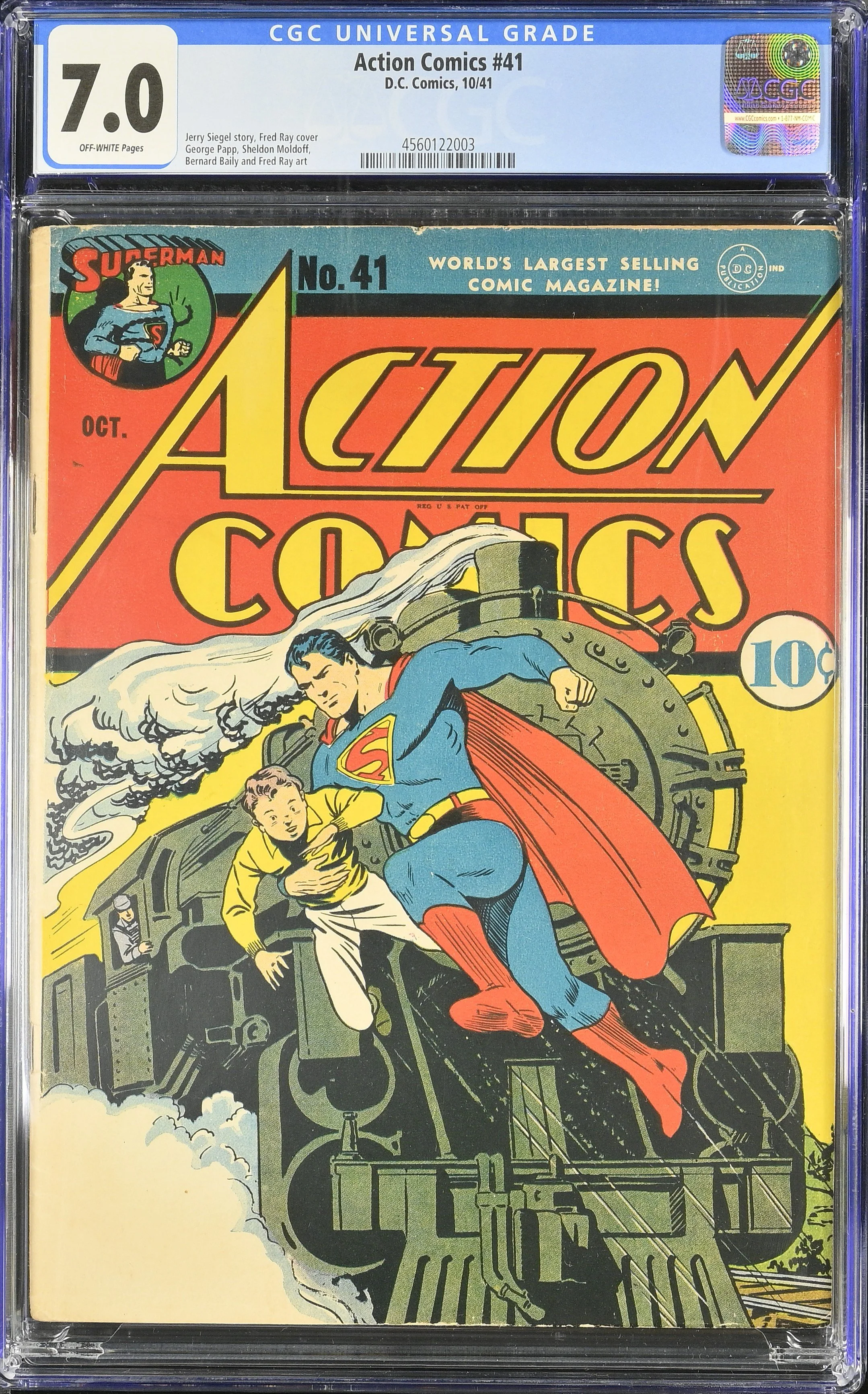 Action Comics #41 (1941) — CGC 7.0 Universal