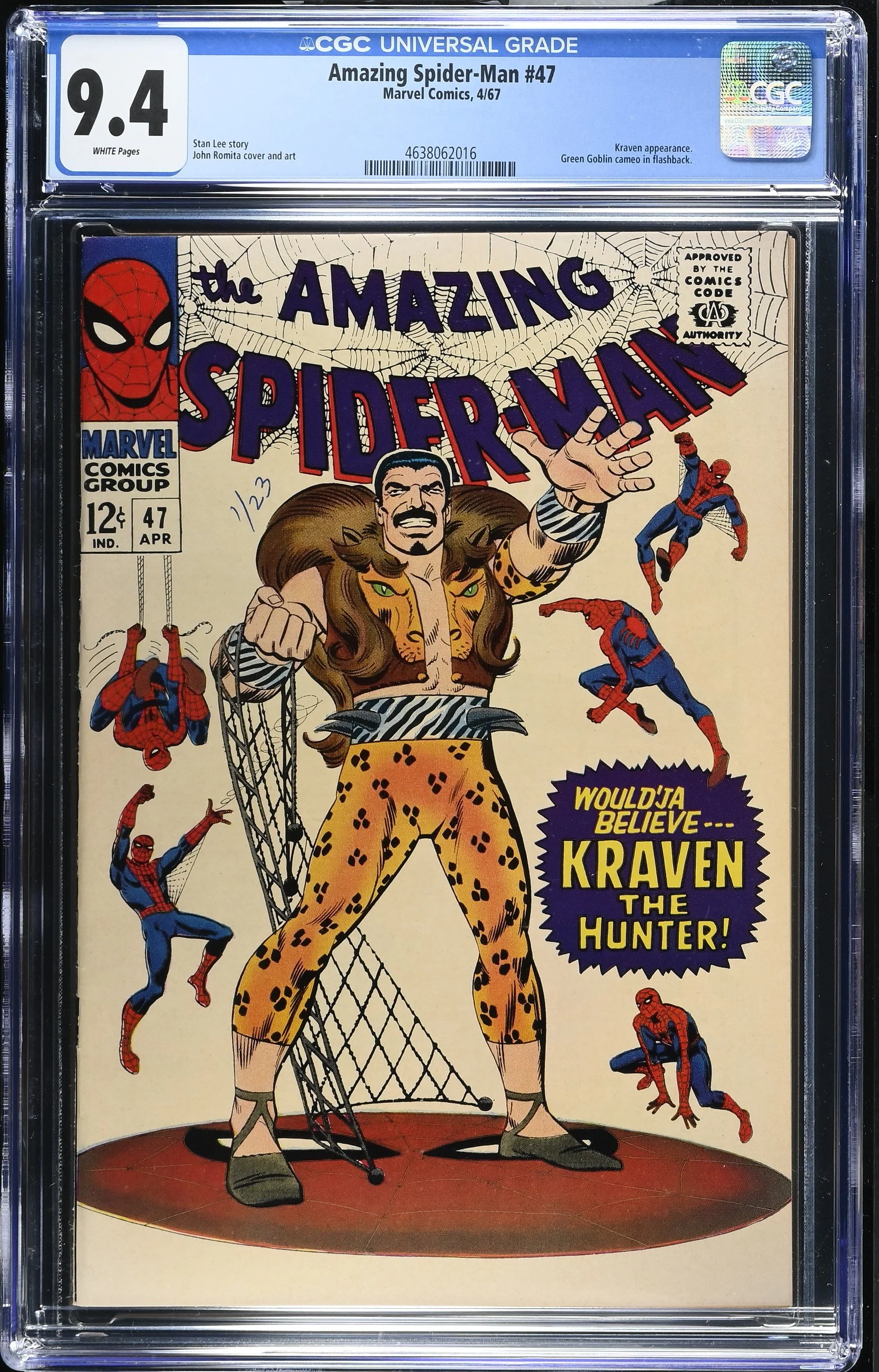 Amazing Spider-Man #47 (1967) — Iconic John Romita Cover. CGC 9.4 Universal