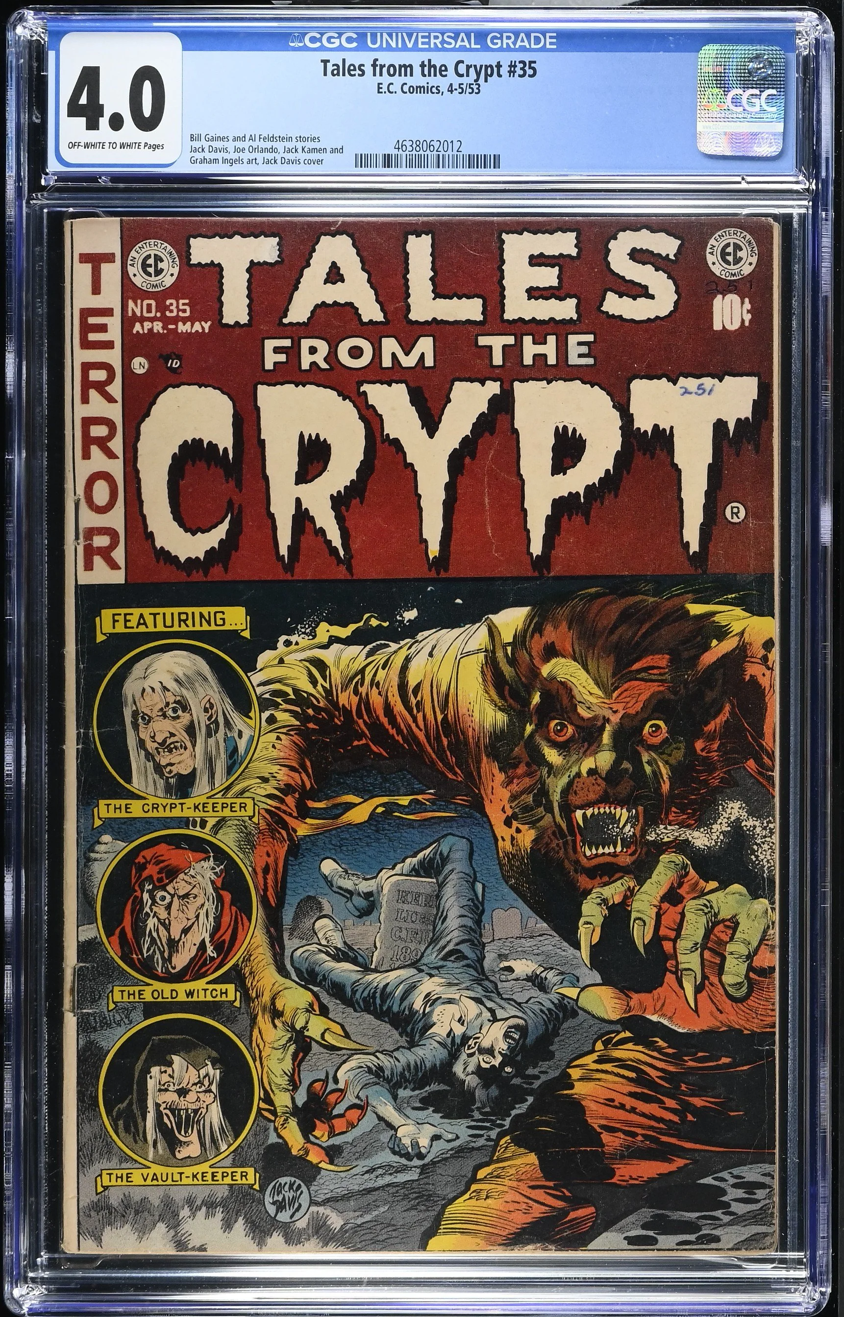 Tales From The Crypt #35 (1953) — CGC 4.0 Universal