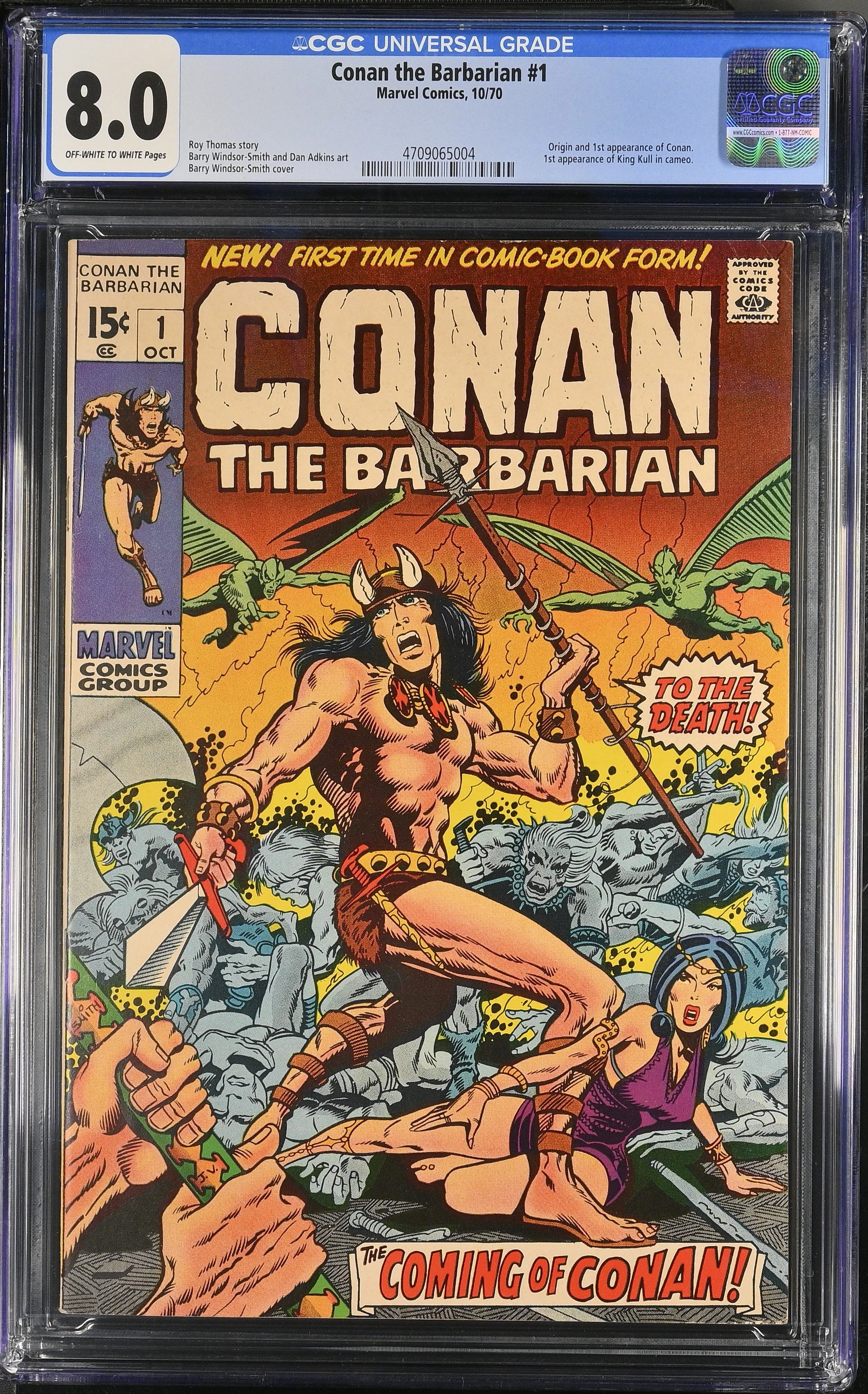 Conan #1 (1970) — First Appearance of Conan. CGC 8.0 Universal