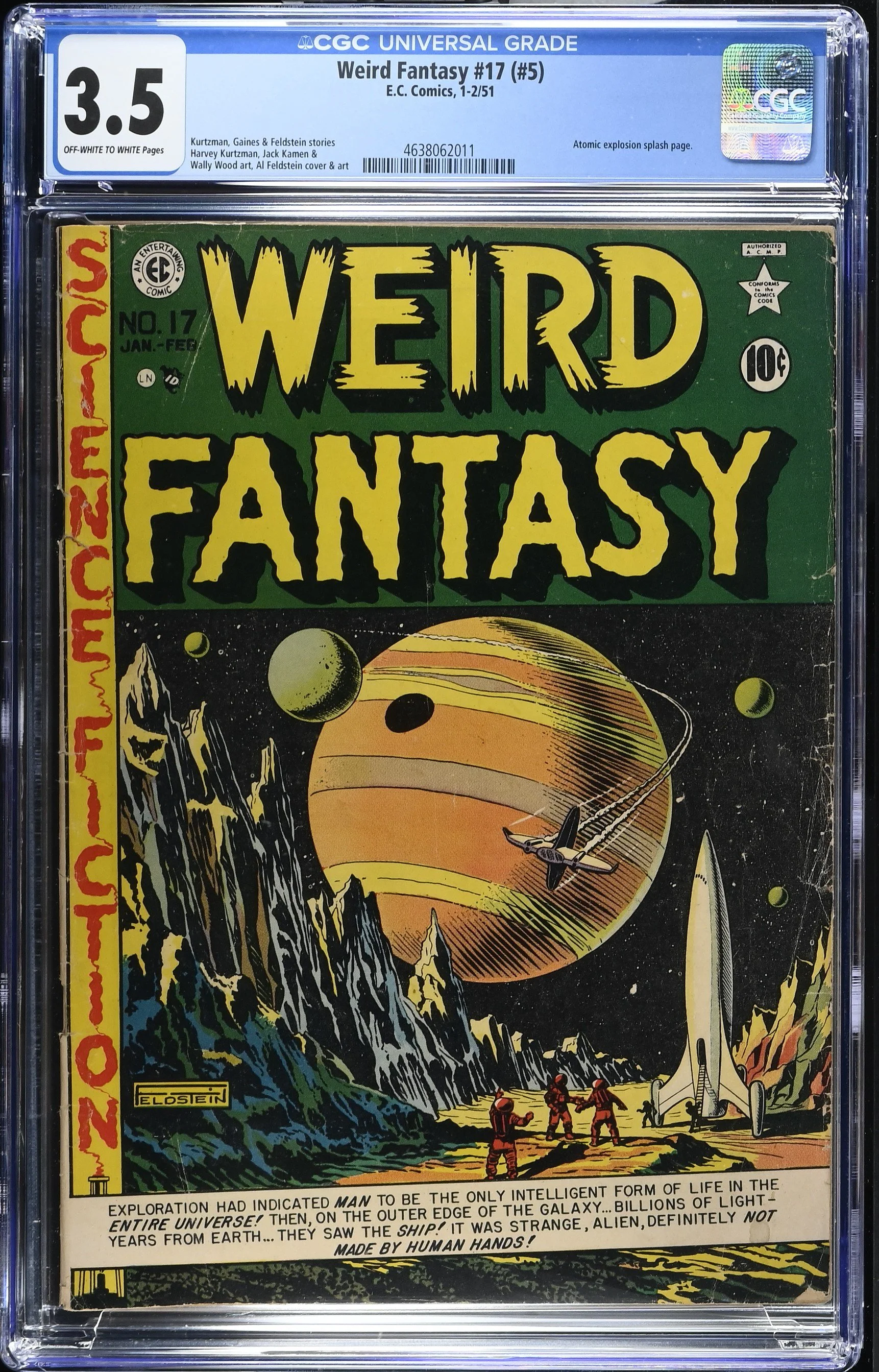 Weird Fantasy #17 (1951) — CGC 3.5 Universal