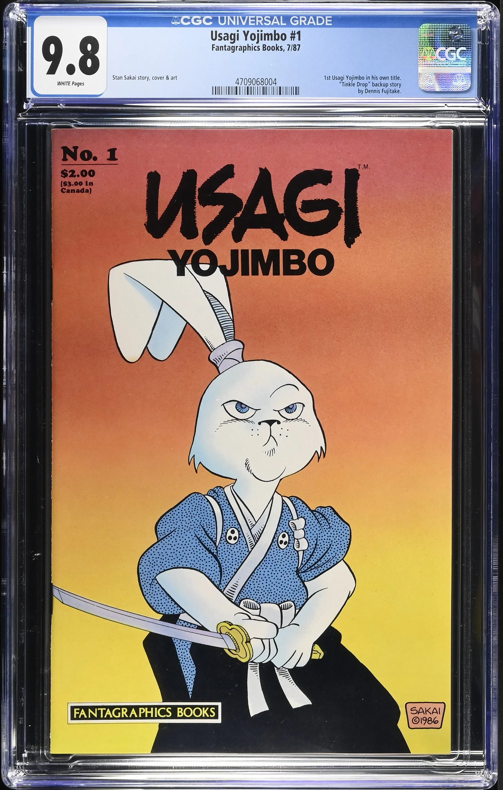 Usagi Yojimbo #1 (1987) — CGC 9.8 Universal