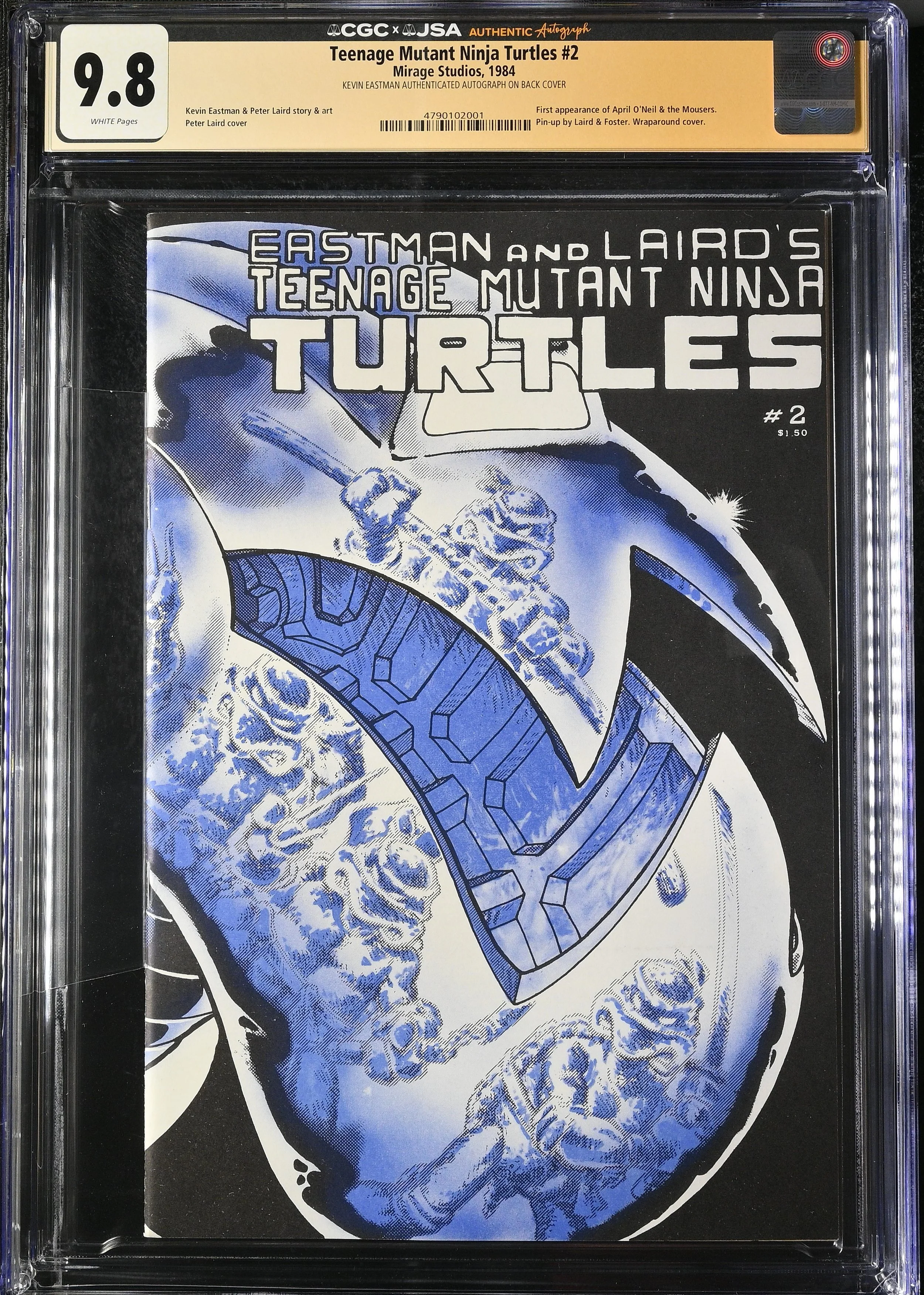 Teenage Mutant Ninja Turtles #2 (1983) - Signed by Kevin Eastman. CGC 9.8 Signature Series