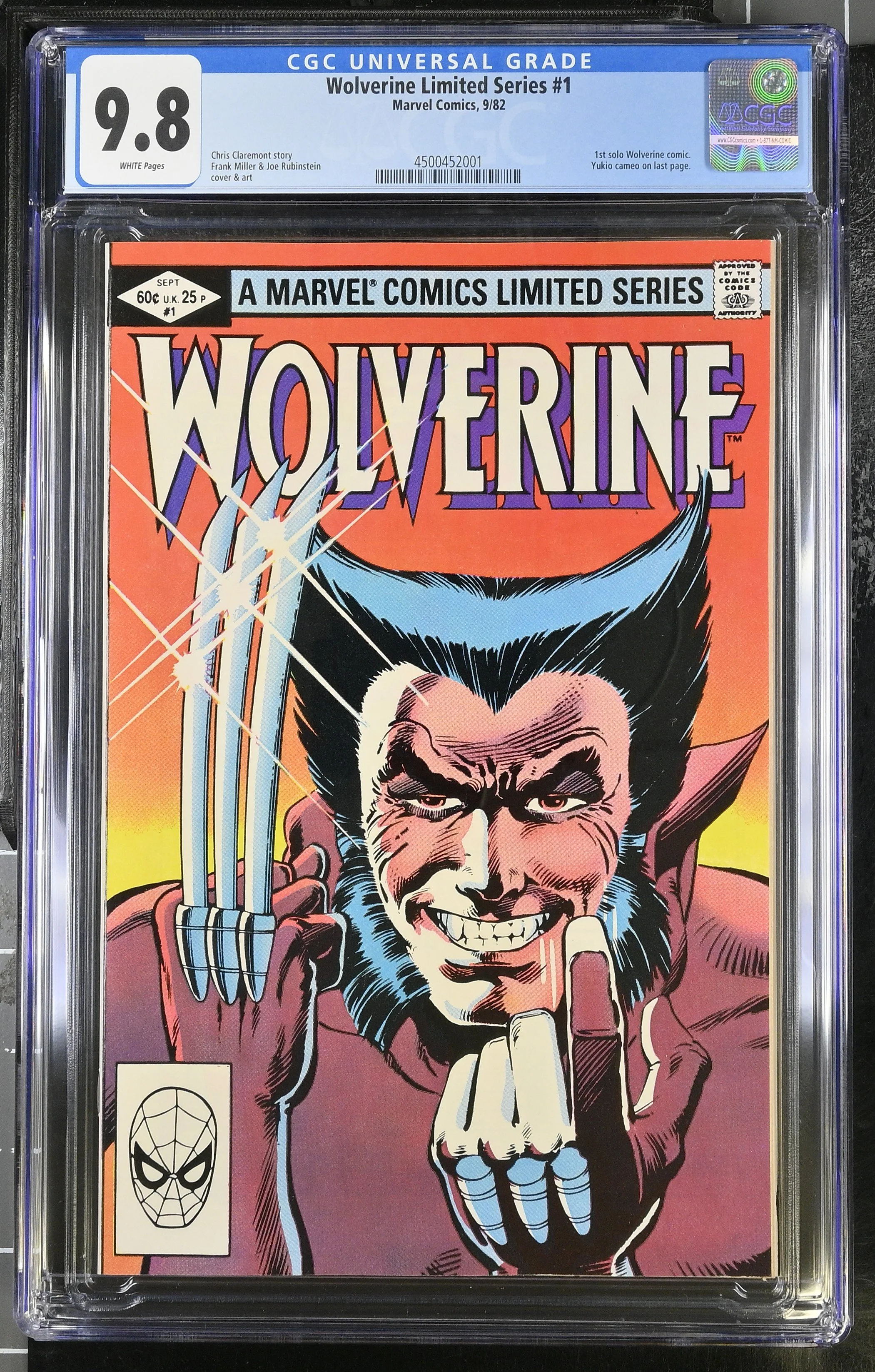 Wolverine #1 (1982) — First Solo Wolverine. CGC 9.8 Universal