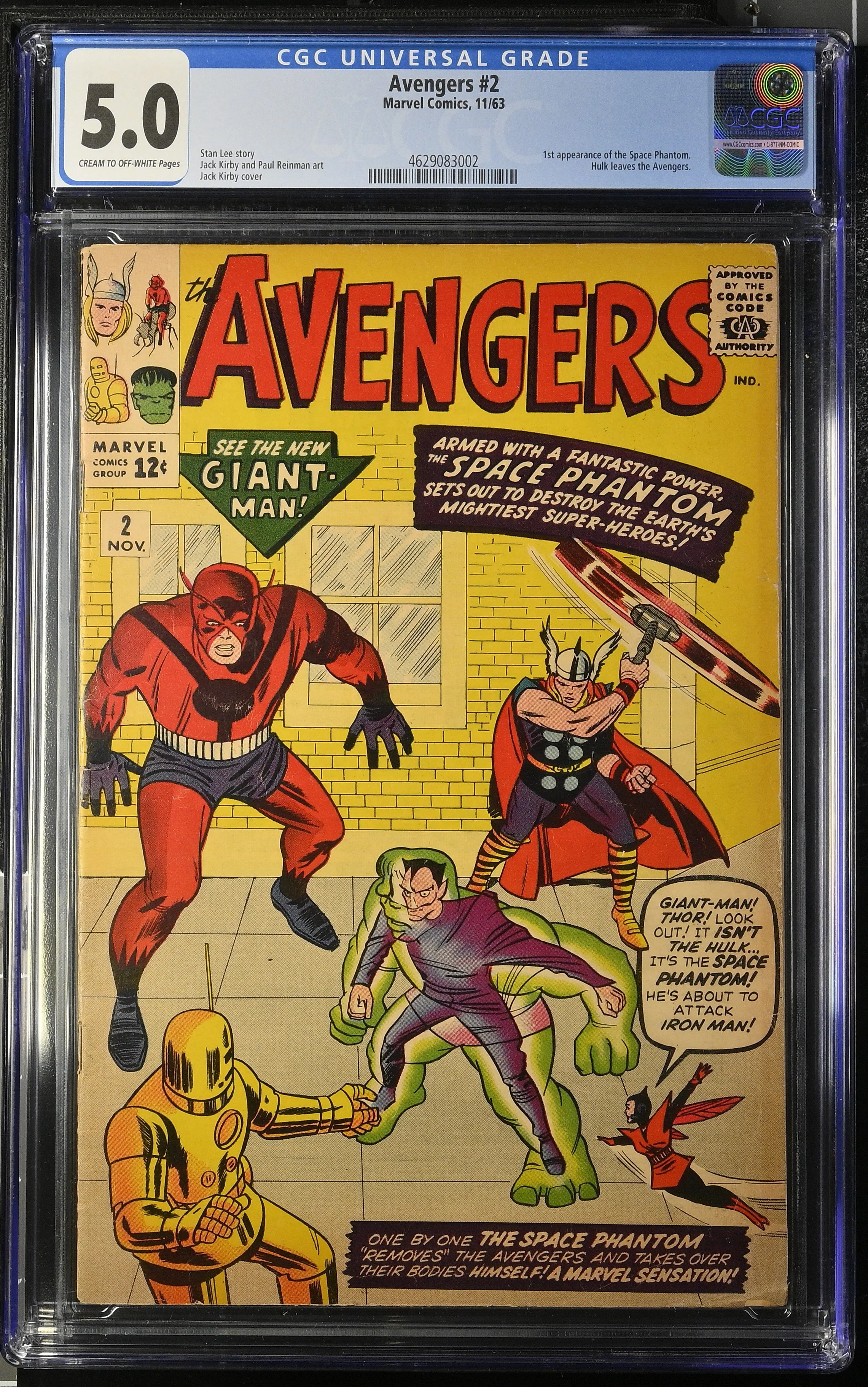 Avengers #2 (1963) — CGC 5.0 Universal