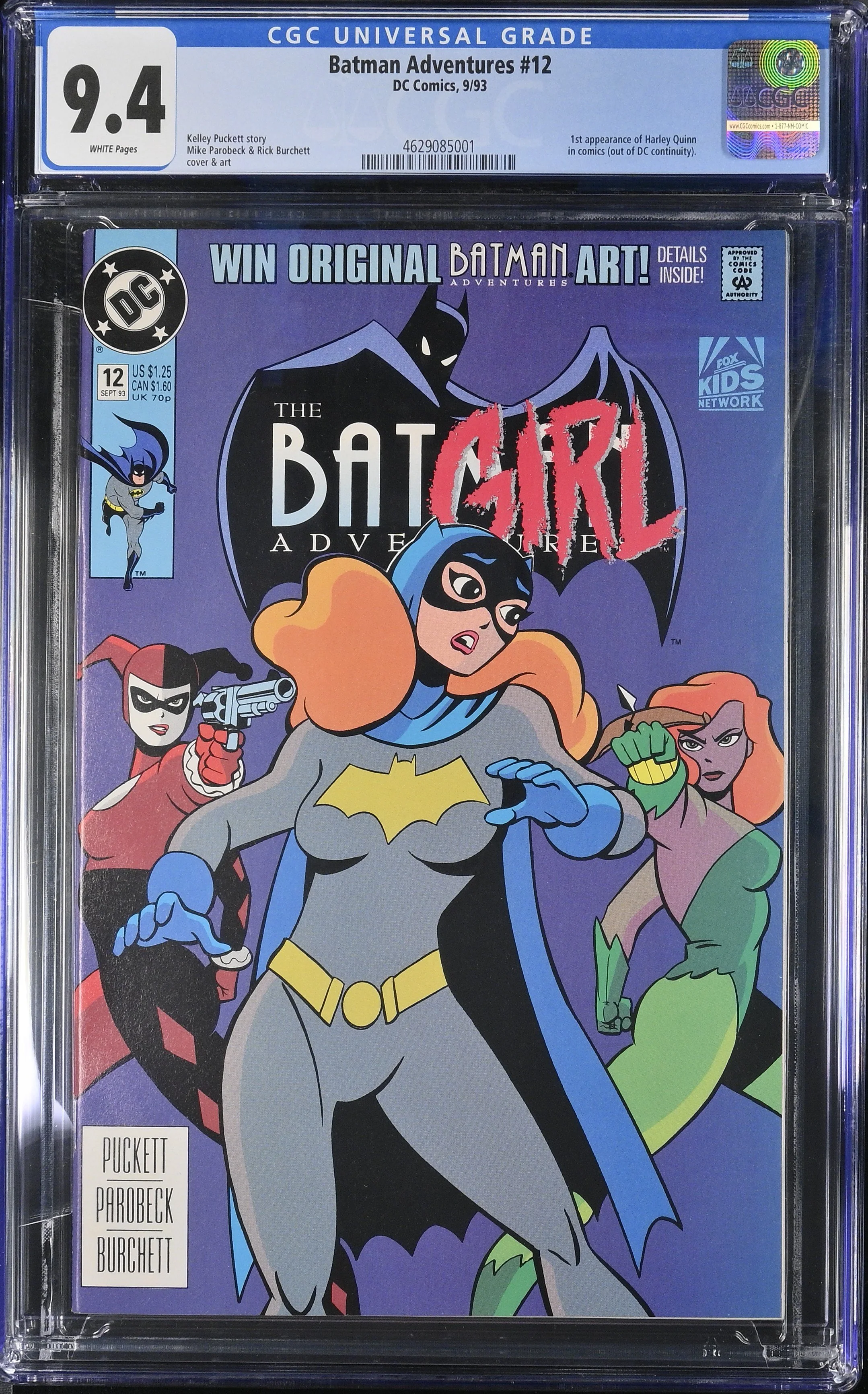 Batman Adventures #12 (1993) First Appearance of Harley Quinn. — CGC 9.4 Universal