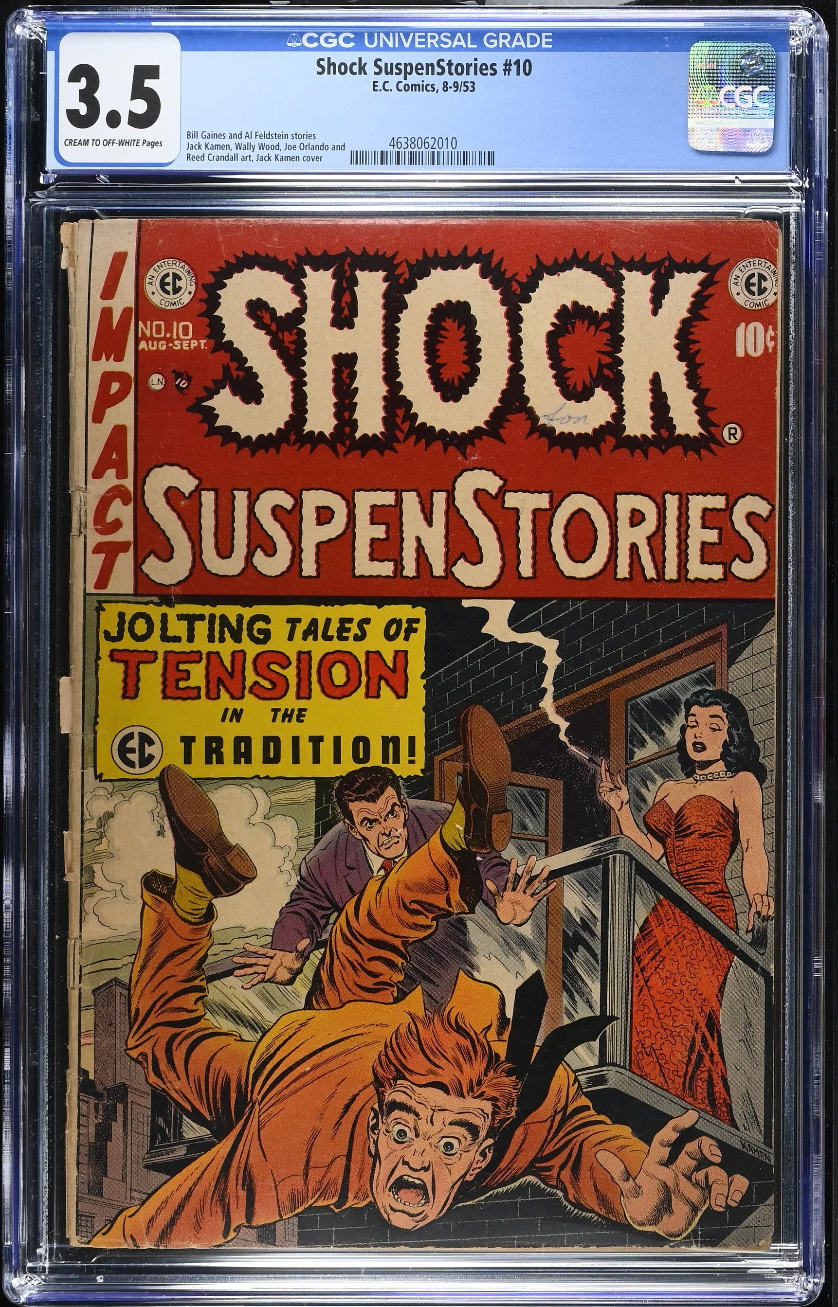 Shock Suspenstories #10 (1953) — CGC 3.5 Universal