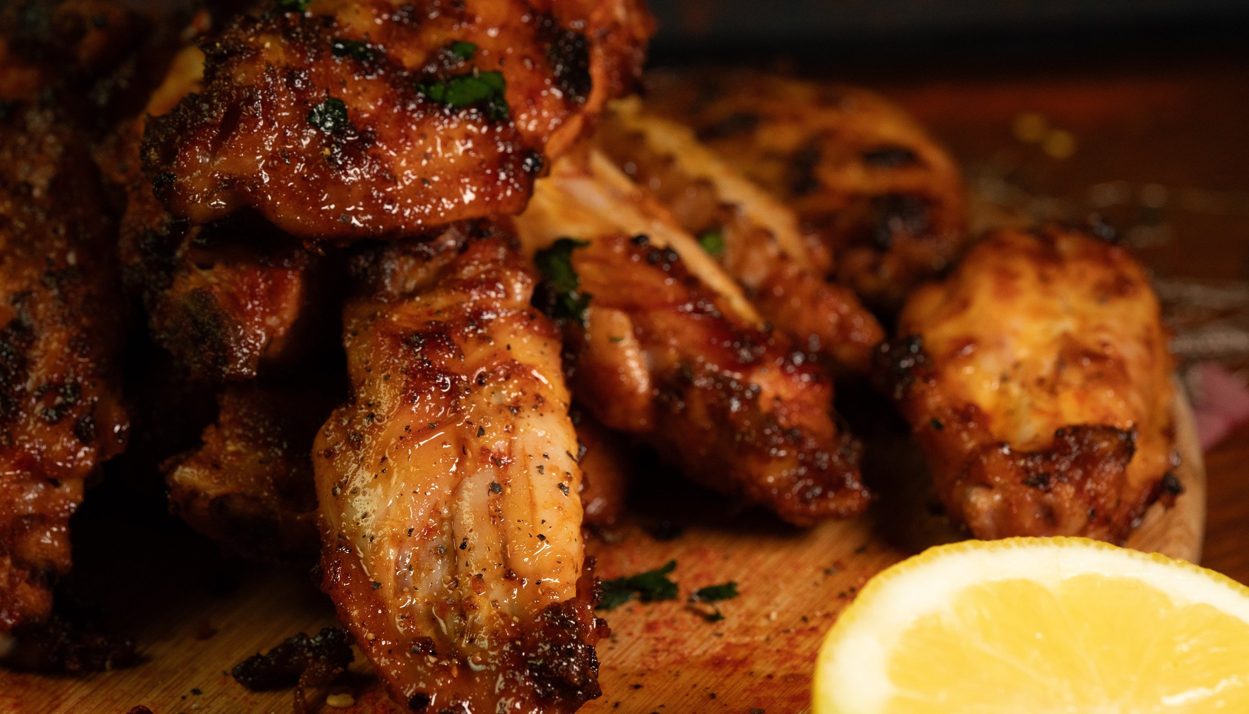Chicken Wings - Crispy on the outside, juicy on the inside and bursting with flavour. Two flavours are available: Original or Turkish