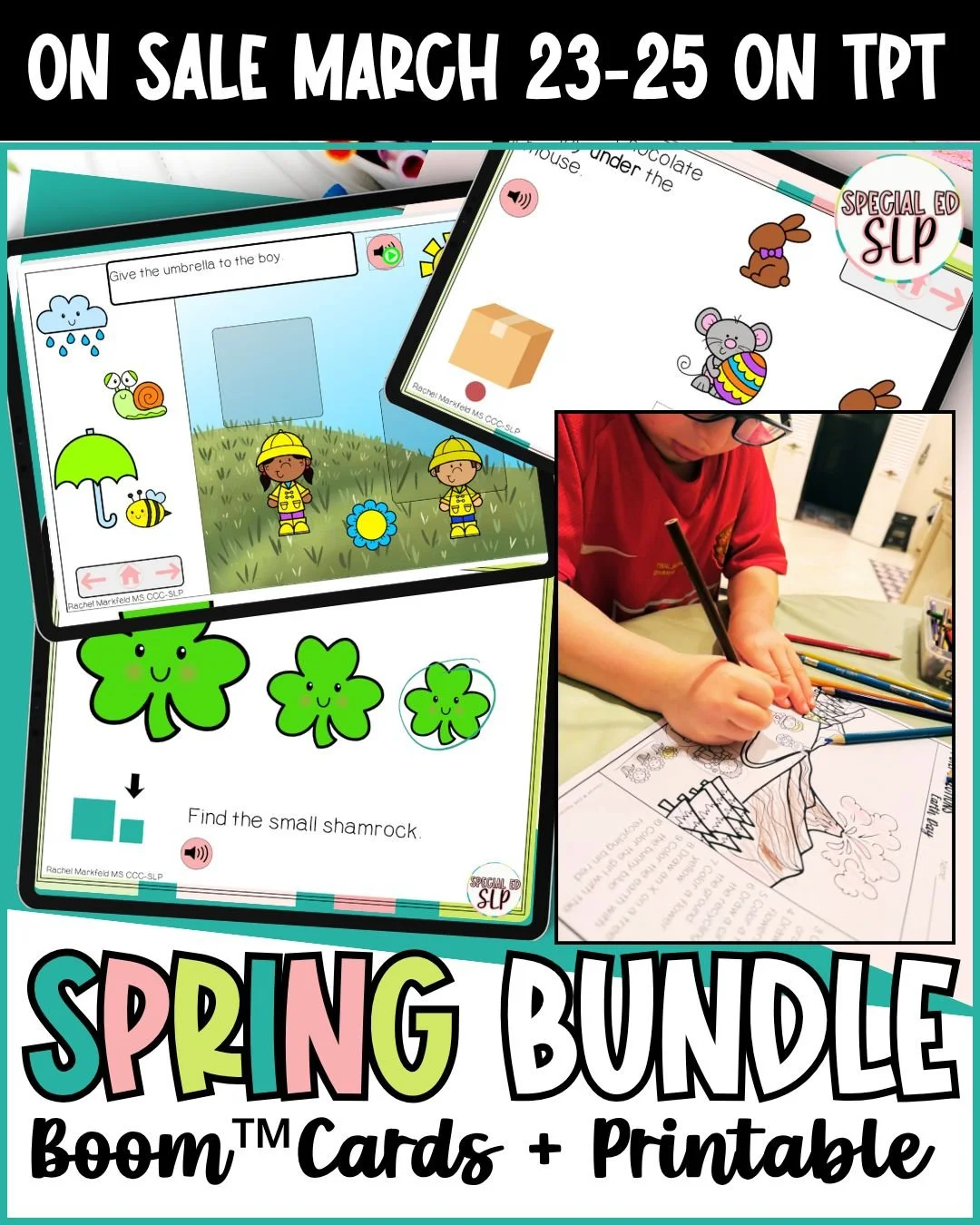 You don&rsquo;t need 10 different activities.

This Spring Language Concepts Bundle lets you work on:
✔ following directions
✔ WH questions
✔ vocabulary
✔ spatial + quantitative concepts

&hellip;and then actually see if your students understand thro