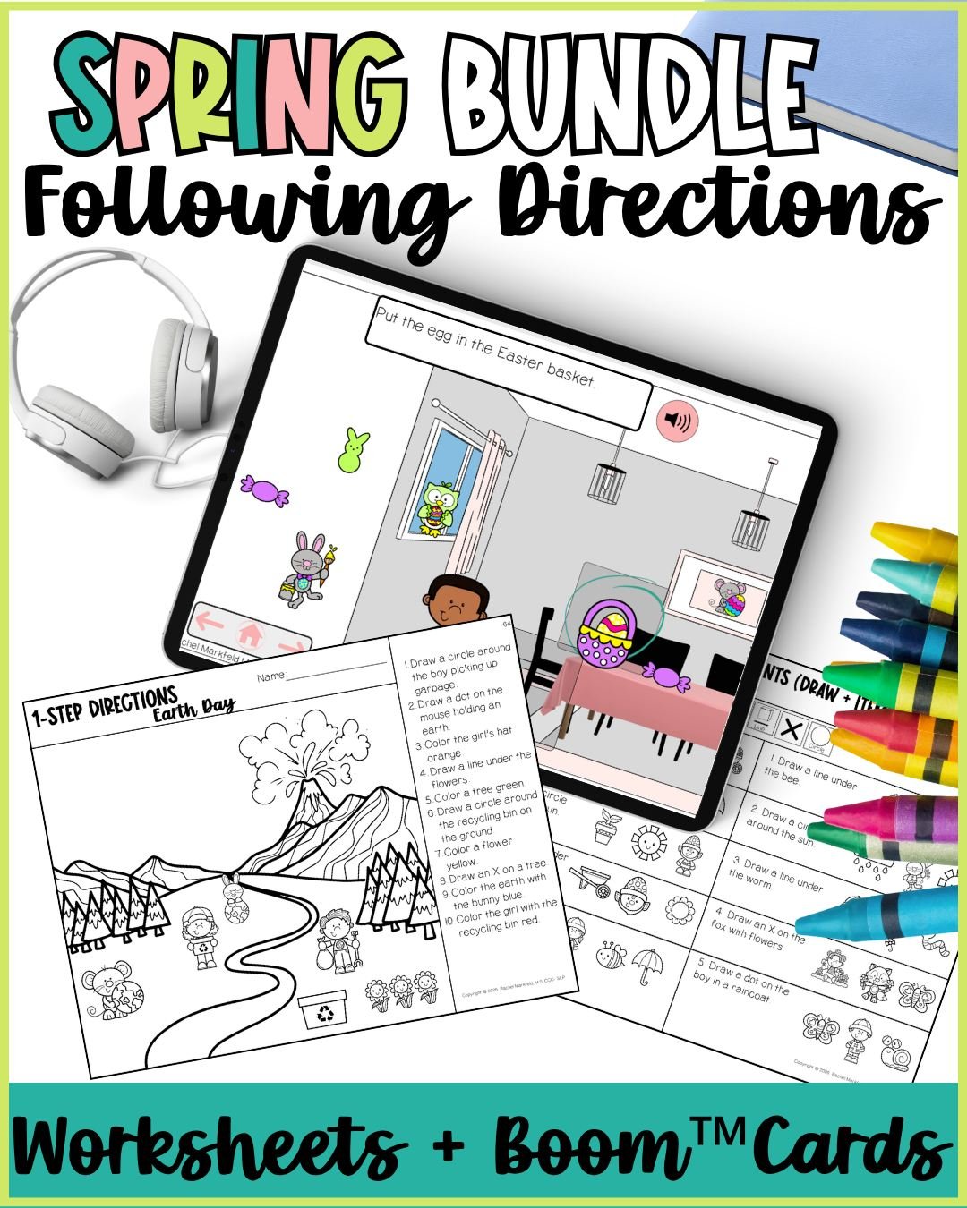 f your students struggle with following directions&hellip; you don&rsquo;t need more activities
You need the right structure 👇

This Spring Following Directions Bundle combines Boom&trade; Cards + printables so you can target 1 and 2 step sequential