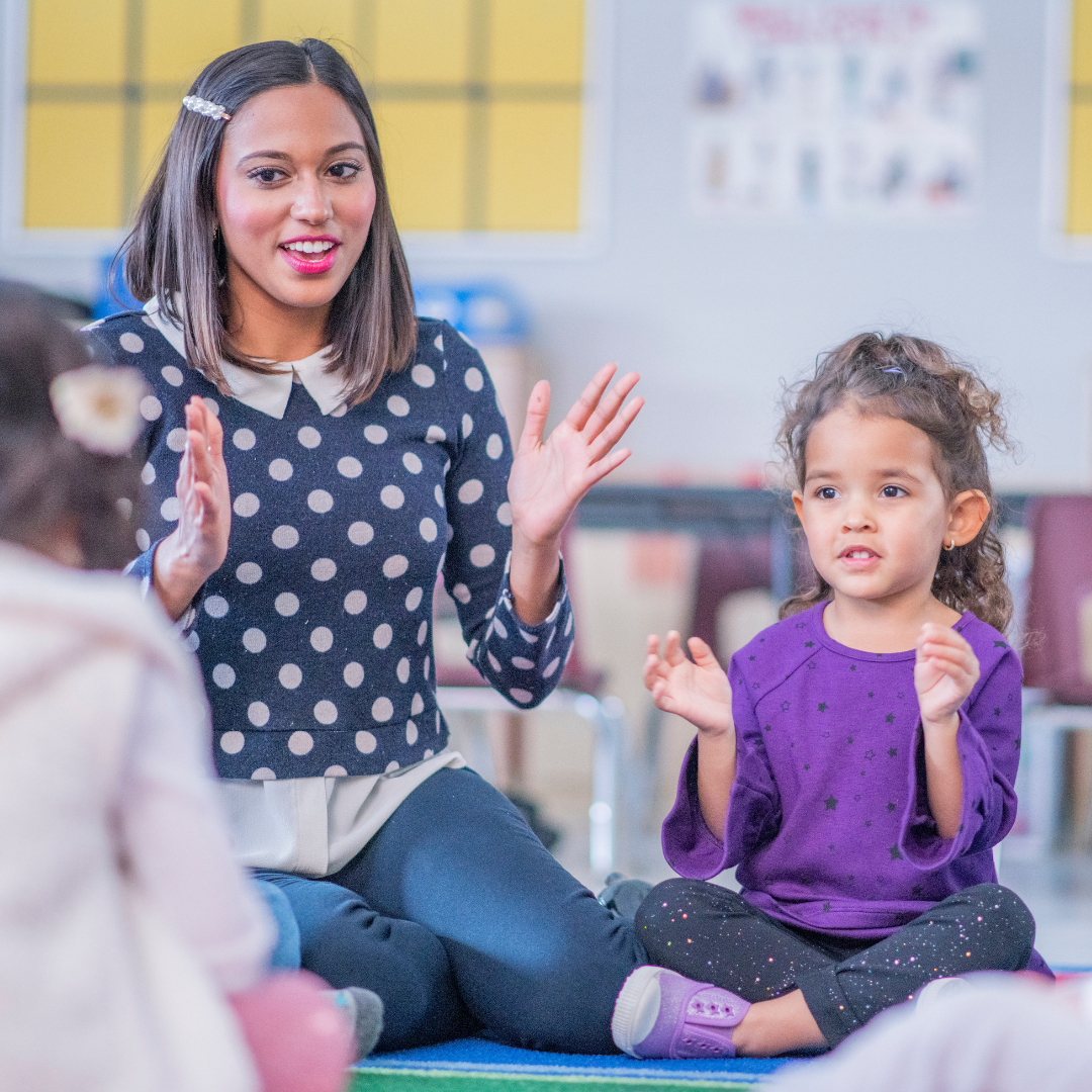 action verb activities for nonverbal students autism expressive language speech therapy imitate actions teacher and student clapping.