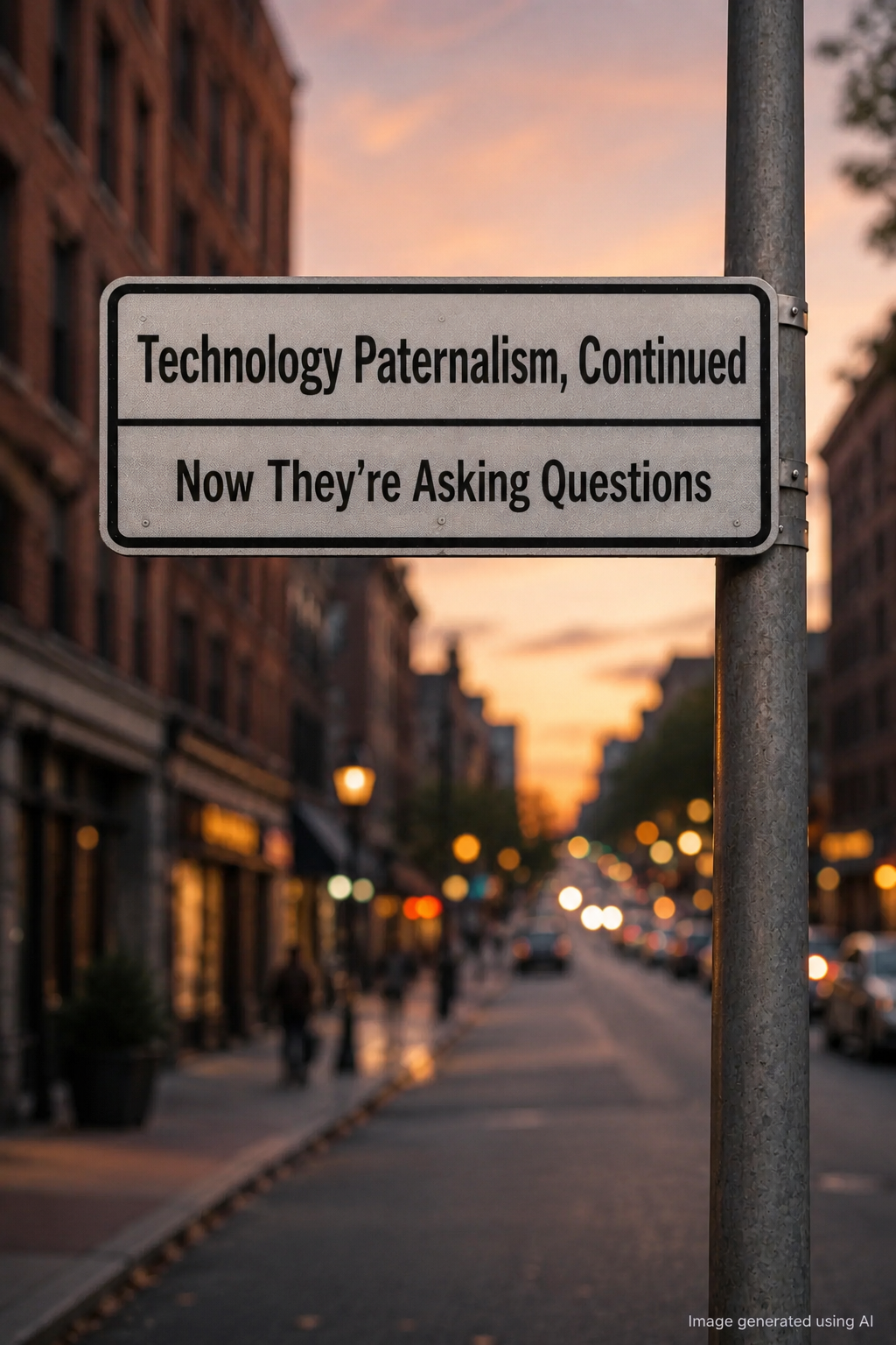 Technology Paternalism, Continued - Five Abilities and a Test for Self-Sovereign Identity