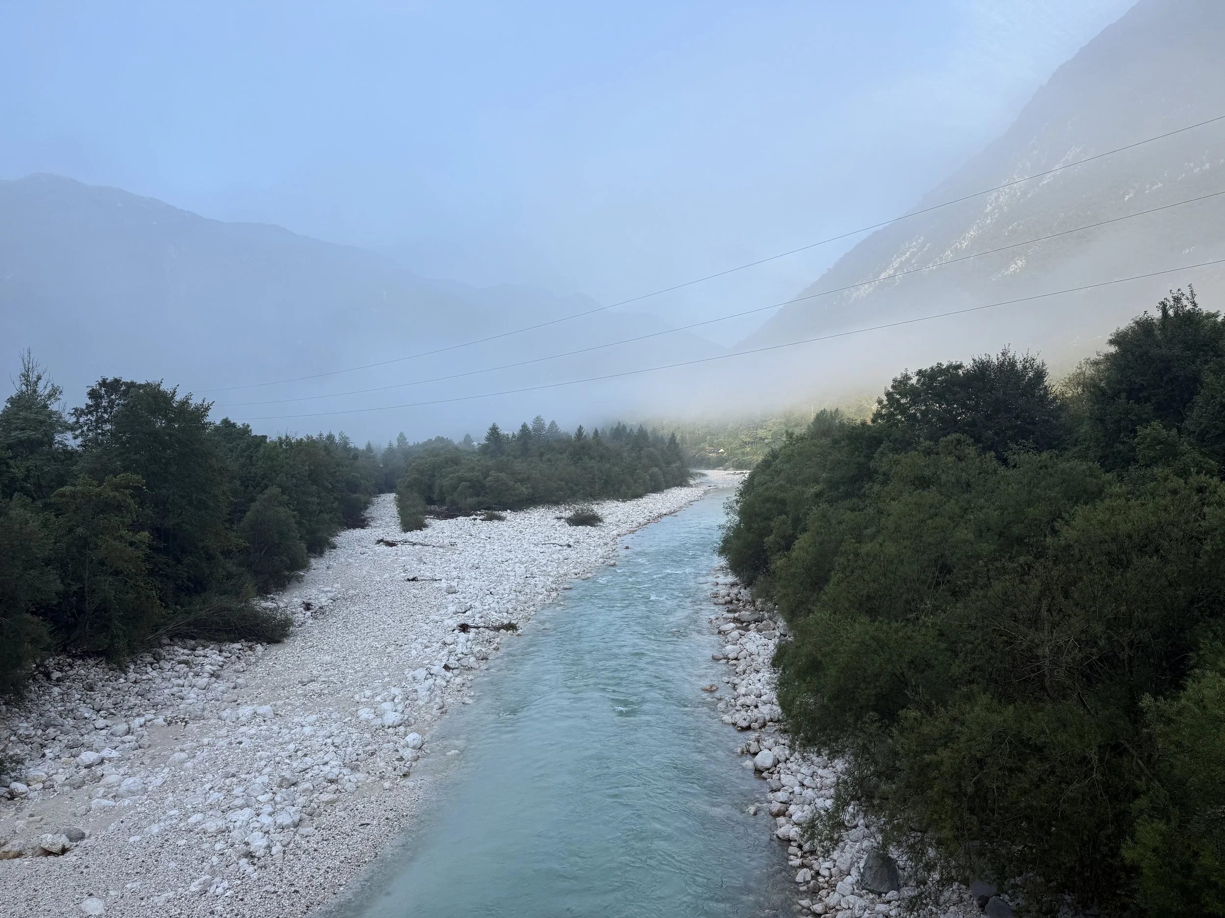 Flussabschnitt nahe Bovec, Juliana Trail