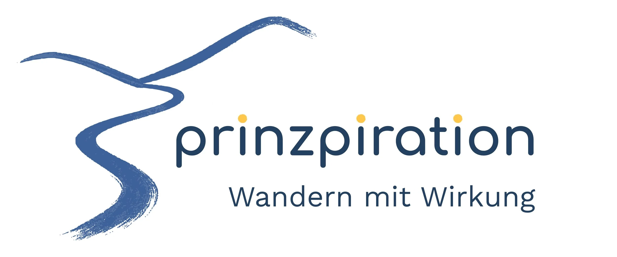 Logo prinzpiration mit Sabine Prinz für Wanderreisen und Coaching