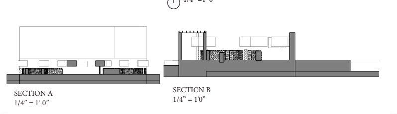 This is my Section A and B cut using SketchUp before using AI to polish and refine it.