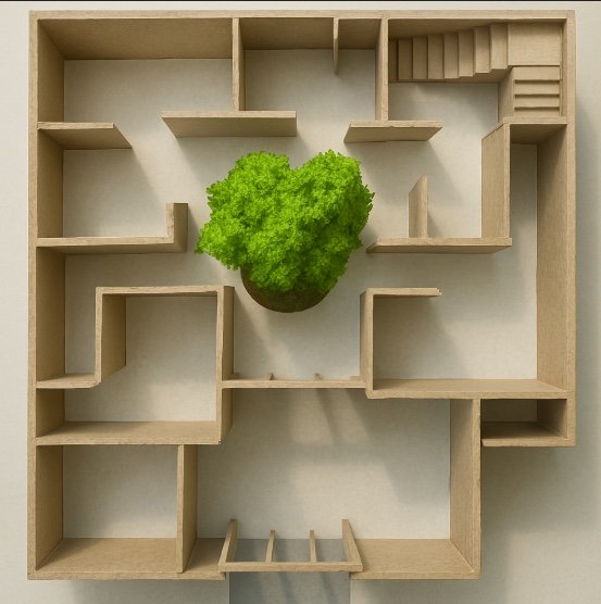 This is the aerial view of my model after using AI to polish and refine it.