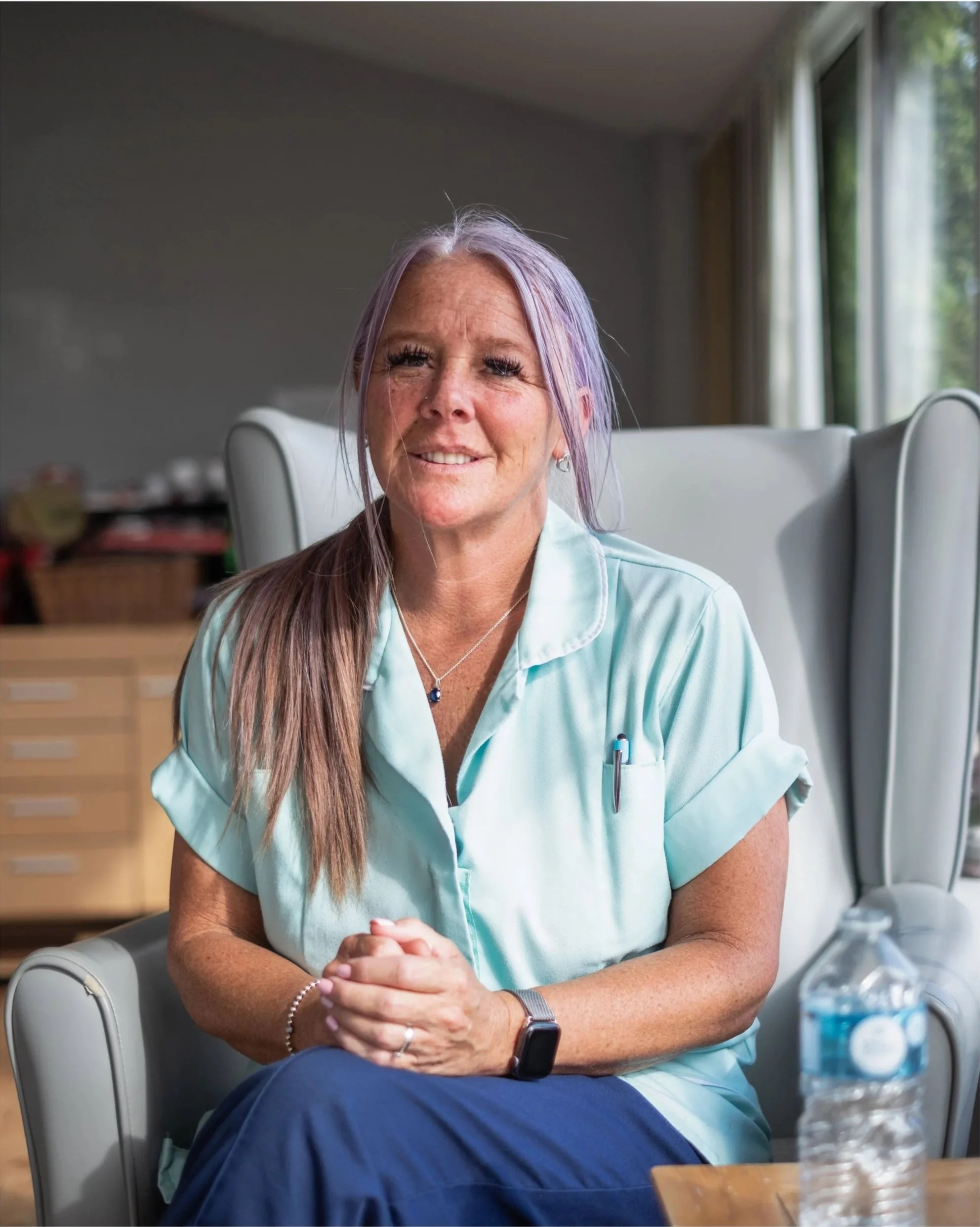 Cheryl, a carer with more warmth and compassion than most people experience in a lifetime, and more energy than the Duracell bunny. My Grandad wakes up every day to "John, get your arse out of that bastard bed!", and he couldn't be more grateful for