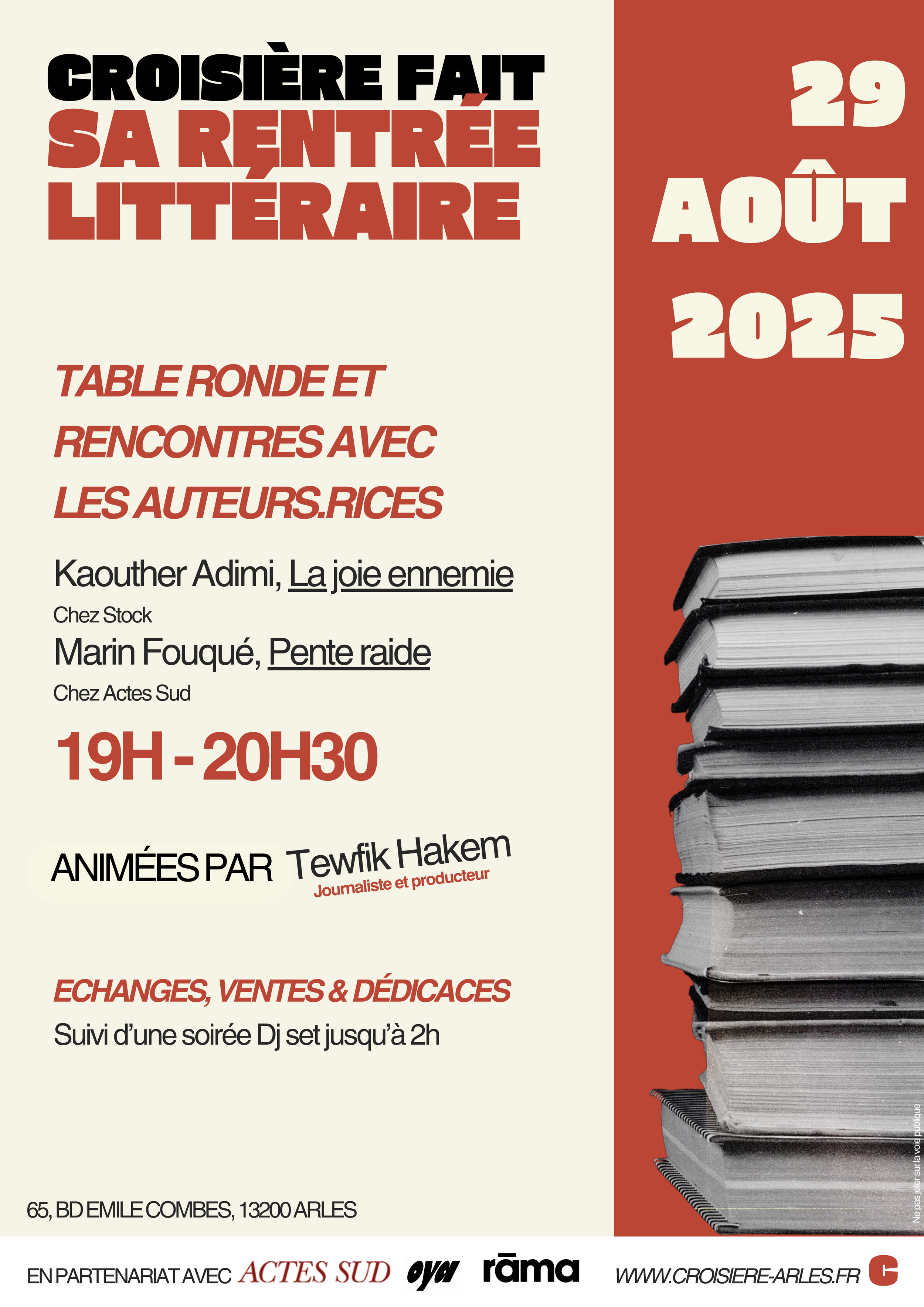 Croisière fait sa rentrée littéraire