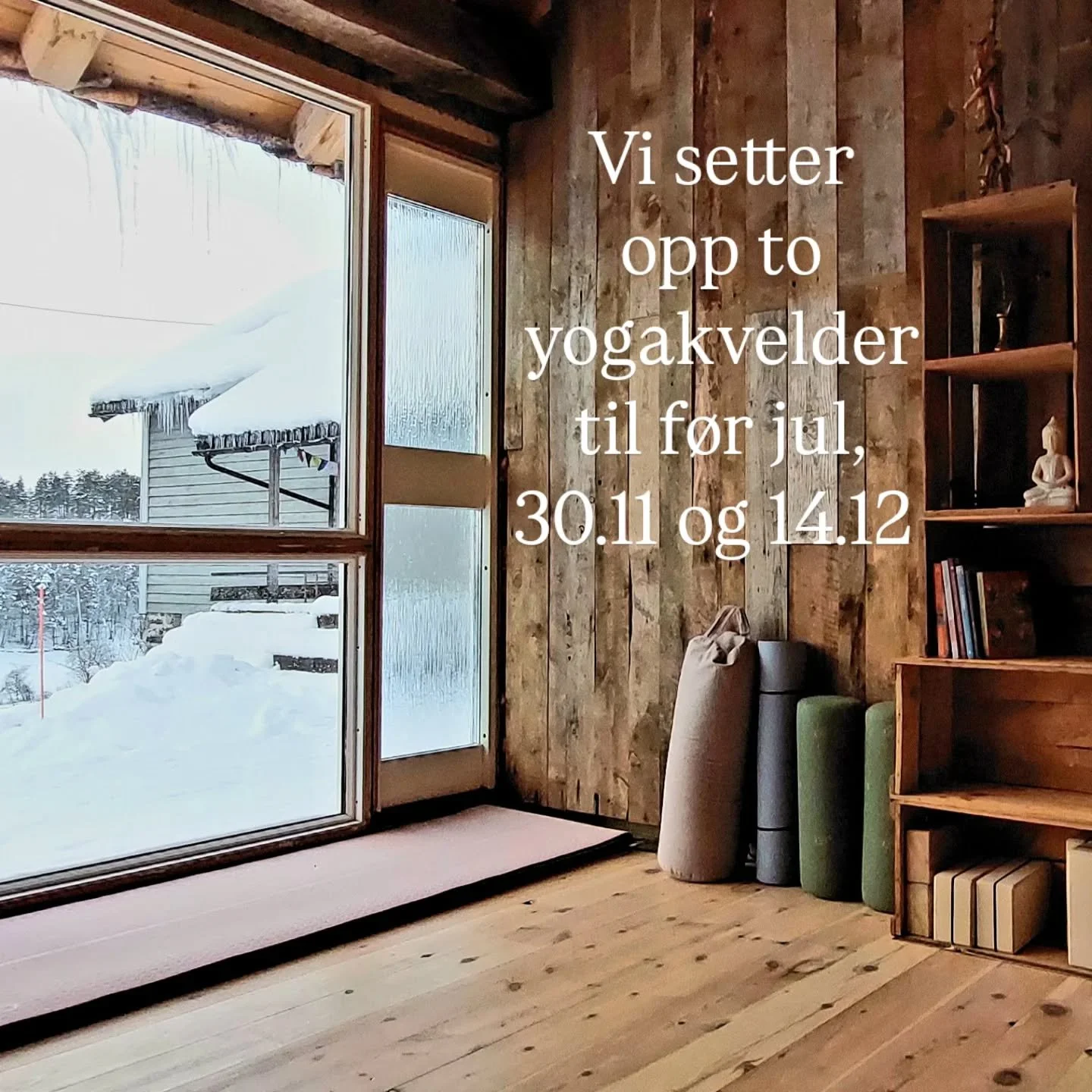 ❄️ Velkommen ❄️ til yoga i Heggjabygda f&oslash;rste og tredje s&oslash;ndag i advent, 30. november og 14. desember kl. 19.00-20.30.

Vi &oslash;nsker &aring; skape et rom for &aring; senke skuldrene midt i f&oslash;rjulsstria. Dette er tenkt som et 