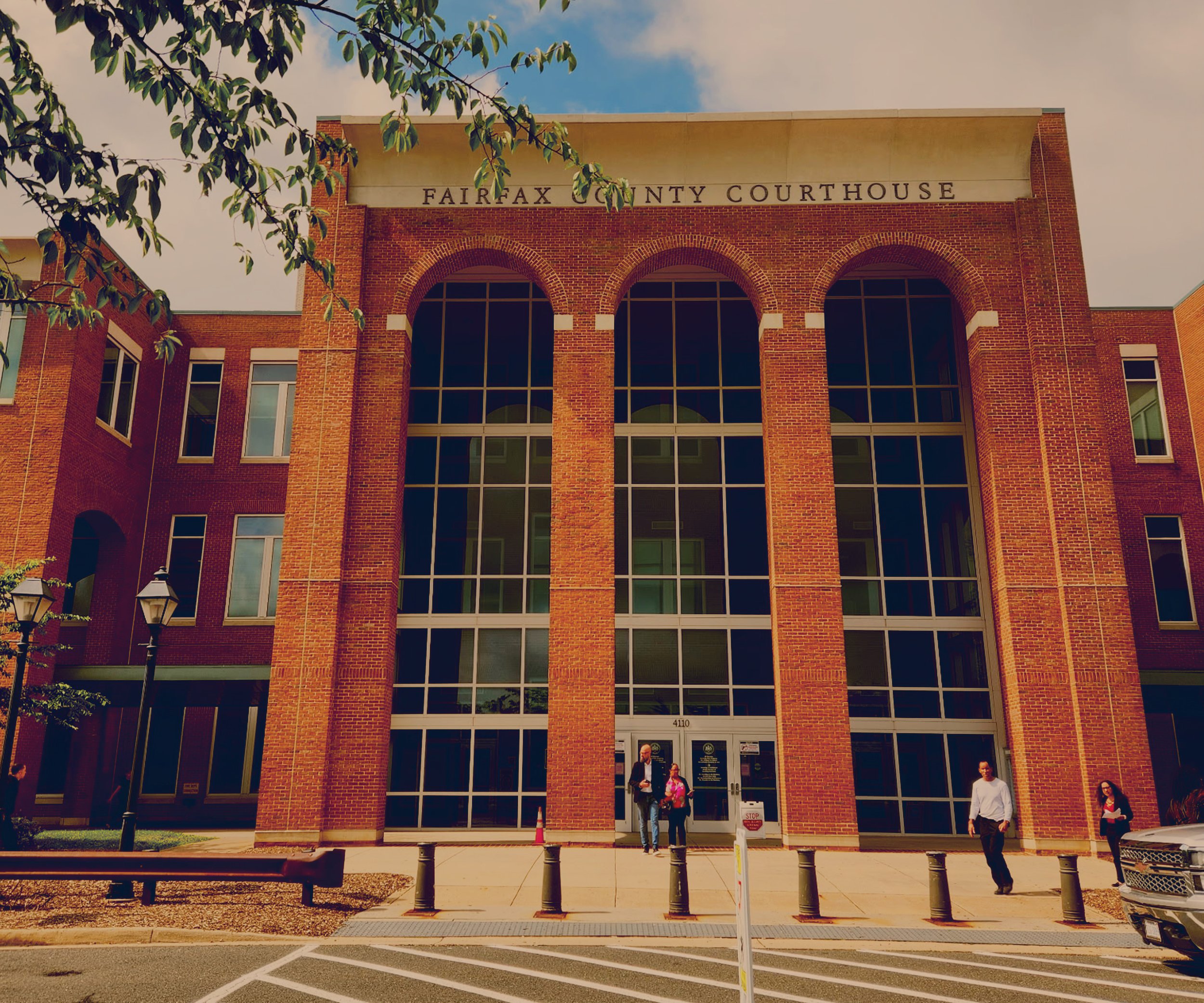 Front of the Fairfax County Courthouse