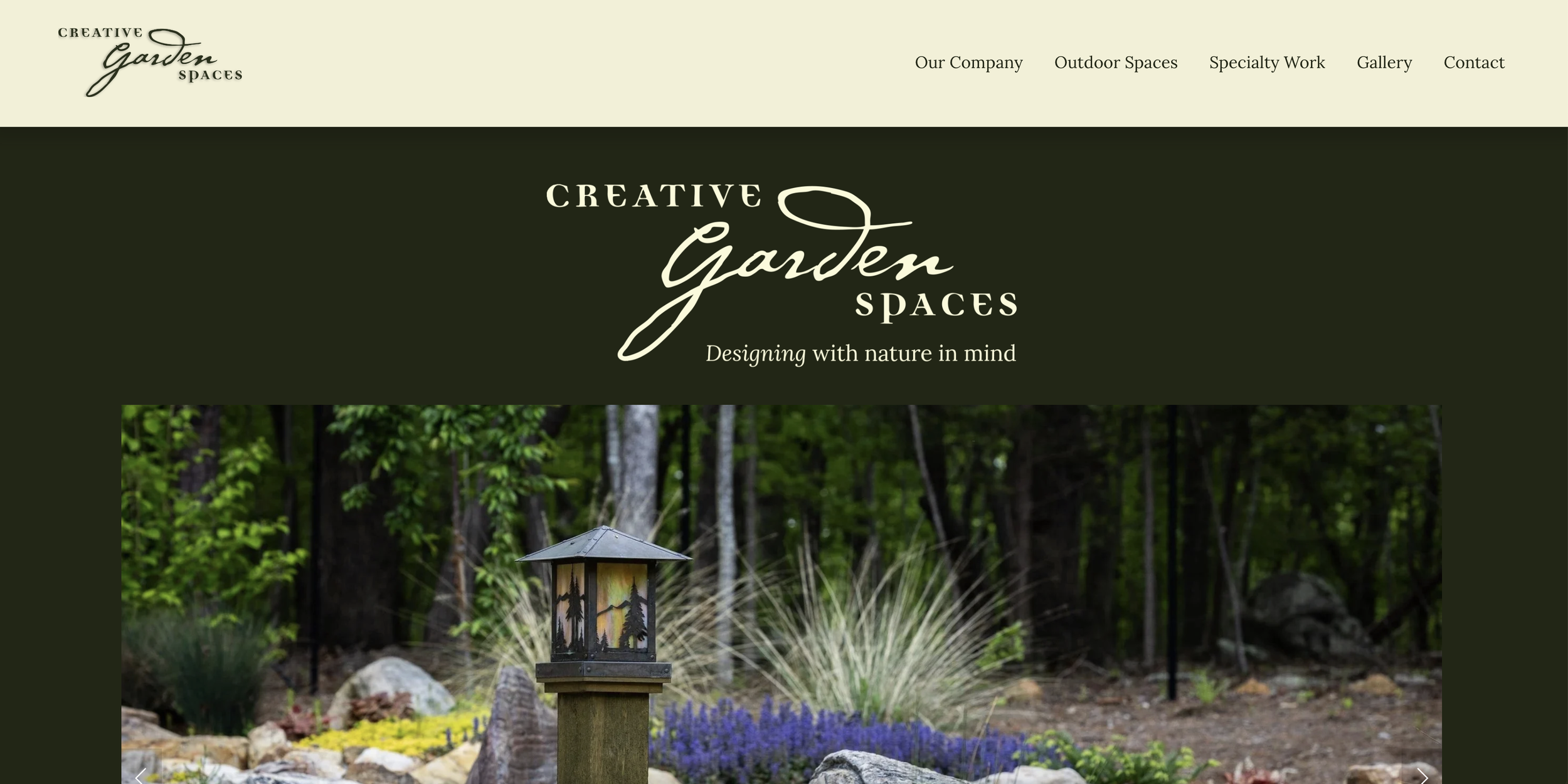 Website Design - Creative Garden Spaces