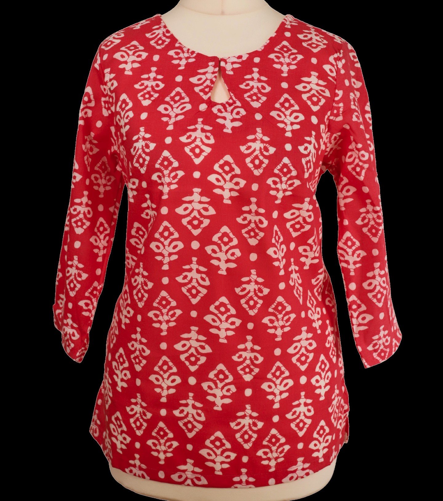 ✨ Product Name:
Crimson Harmony Kurti
Pratham Aagman Collection

🧵 Description:
The Crimson Harmony Kurti radiates warmth and confidence with its bold red hue and intricate white printed motifs. Crafted from soft, breathable cotton, this kurti combi