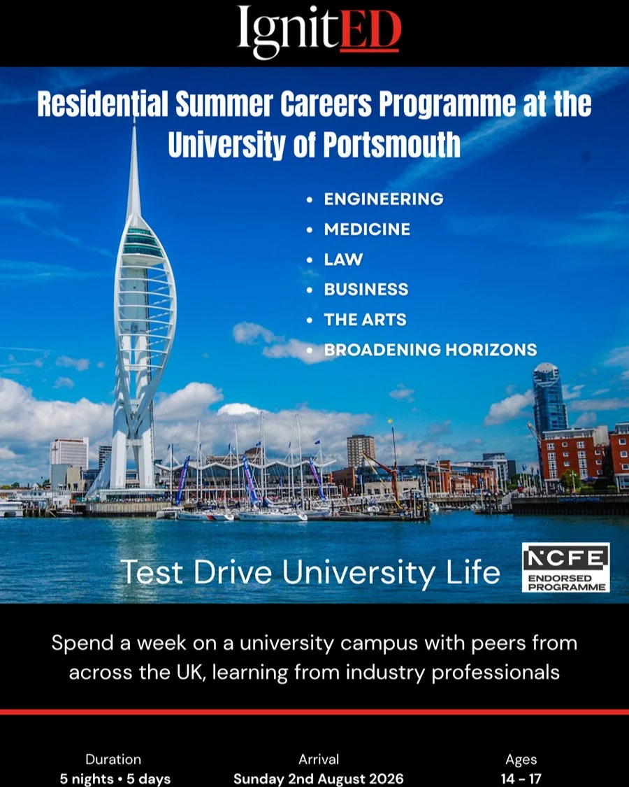 ❓Not sure what the future looks like yet?
🤔 Or already have a career in mind, but wondering what it&rsquo;s actually like?

This summer, step into it!

🚀 5 days exploring your future
🏡 Live in uni accommodation
👩&zwj;⚕️👨&zwj;⚖️ Experience career