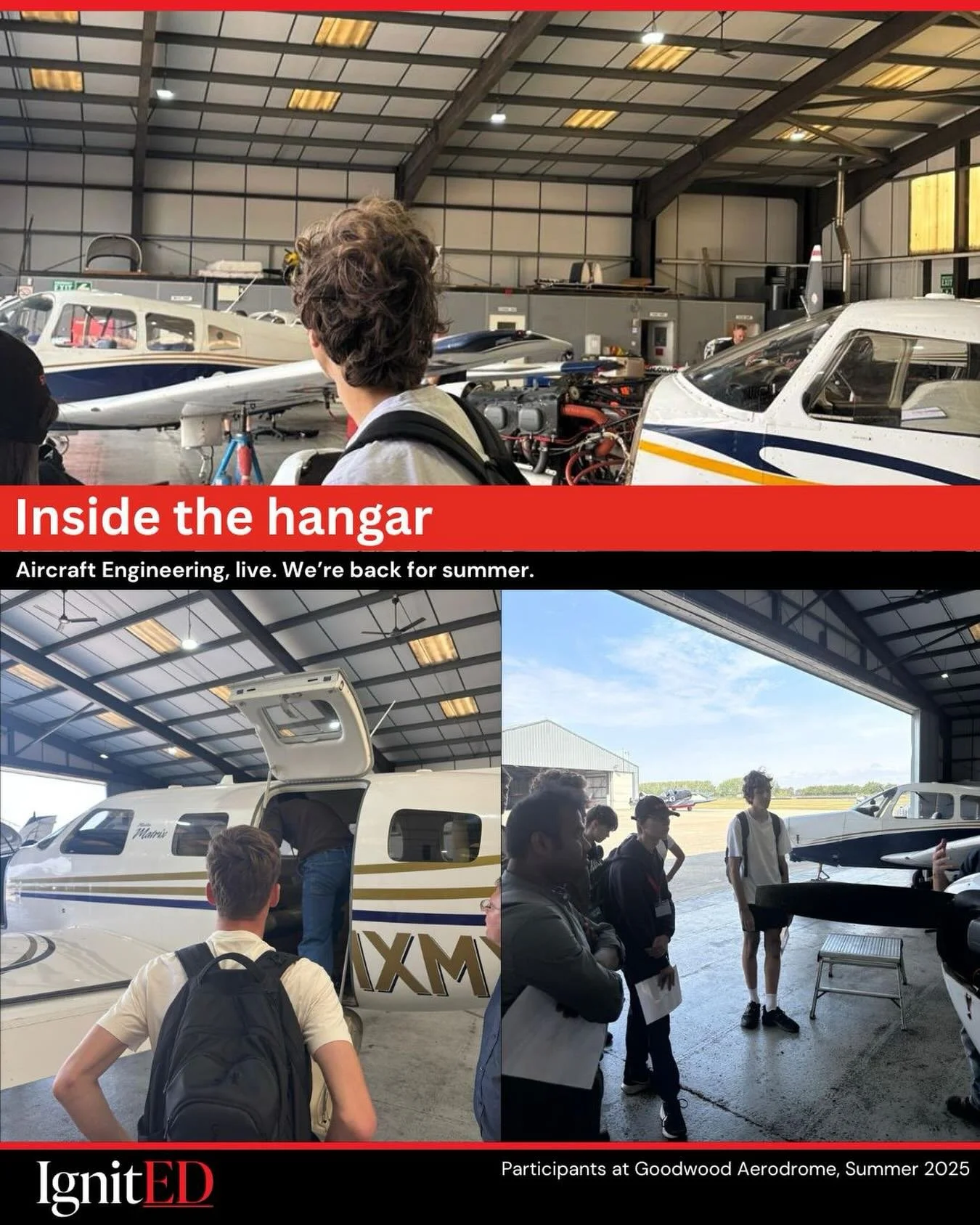 ✈️ Friday Feature! @goodwood Aerodrome Engineering Careers Programme

Last summer, our Engineering Career Experience and Industry Mentoring Programme took Participants behind the scenes at the iconic Goodwood Aerodrome &mdash; and we&rsquo;re delight
