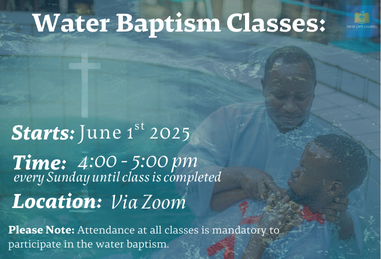 Water Baptism Class