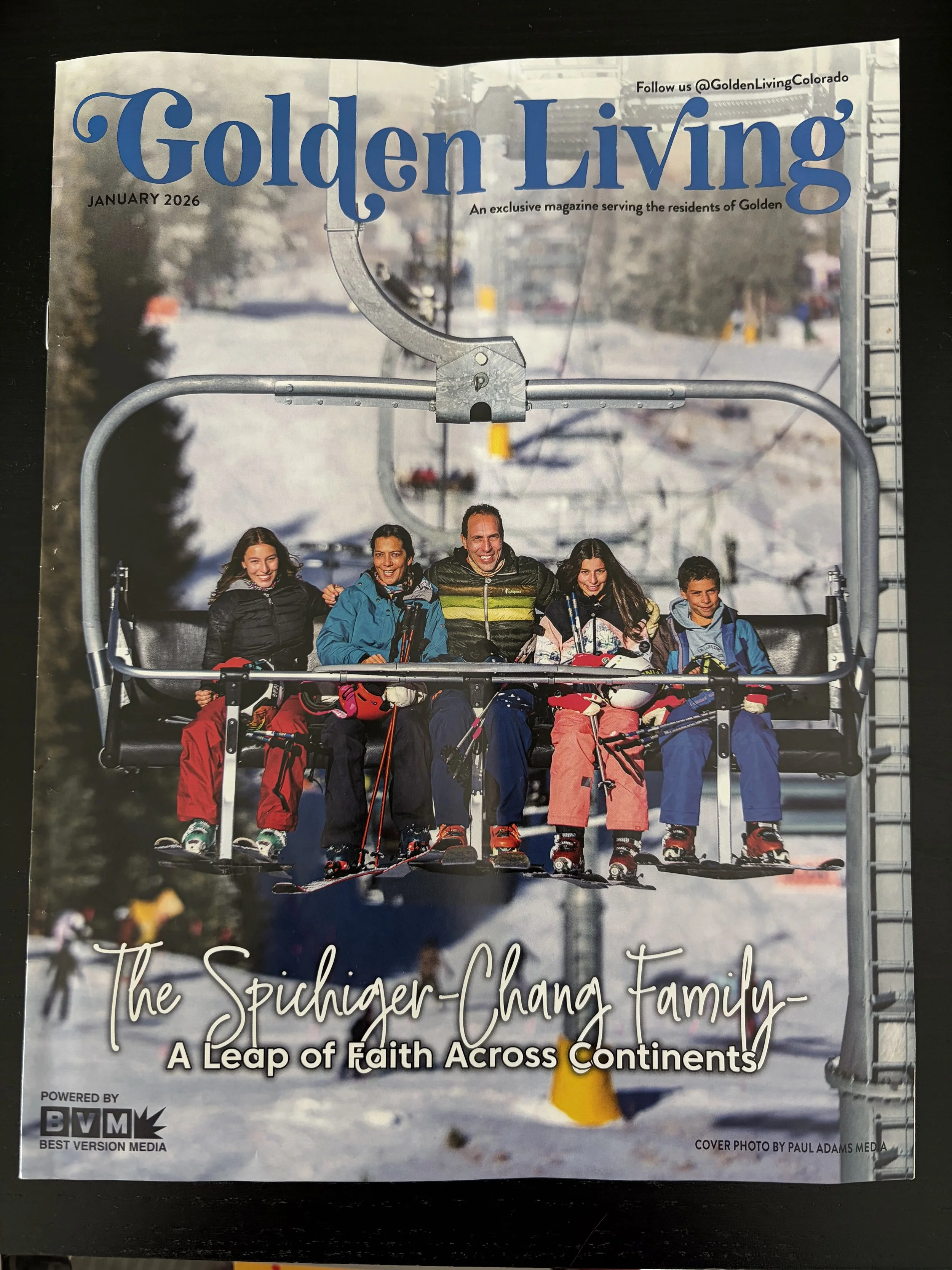 Una parte de la historia de mi familia apareció en la revista Golden Living Magazine (escrito por Jennifer Seeley)