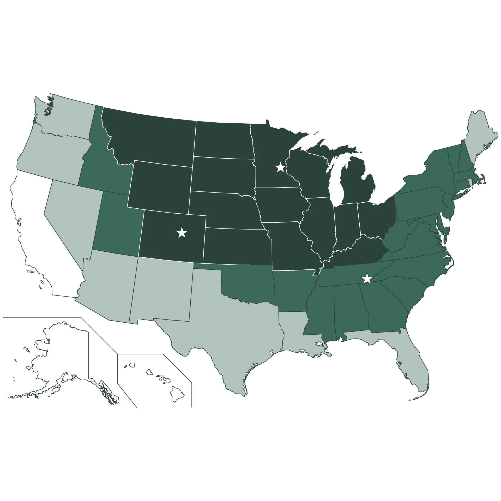 service area coverage of LCW