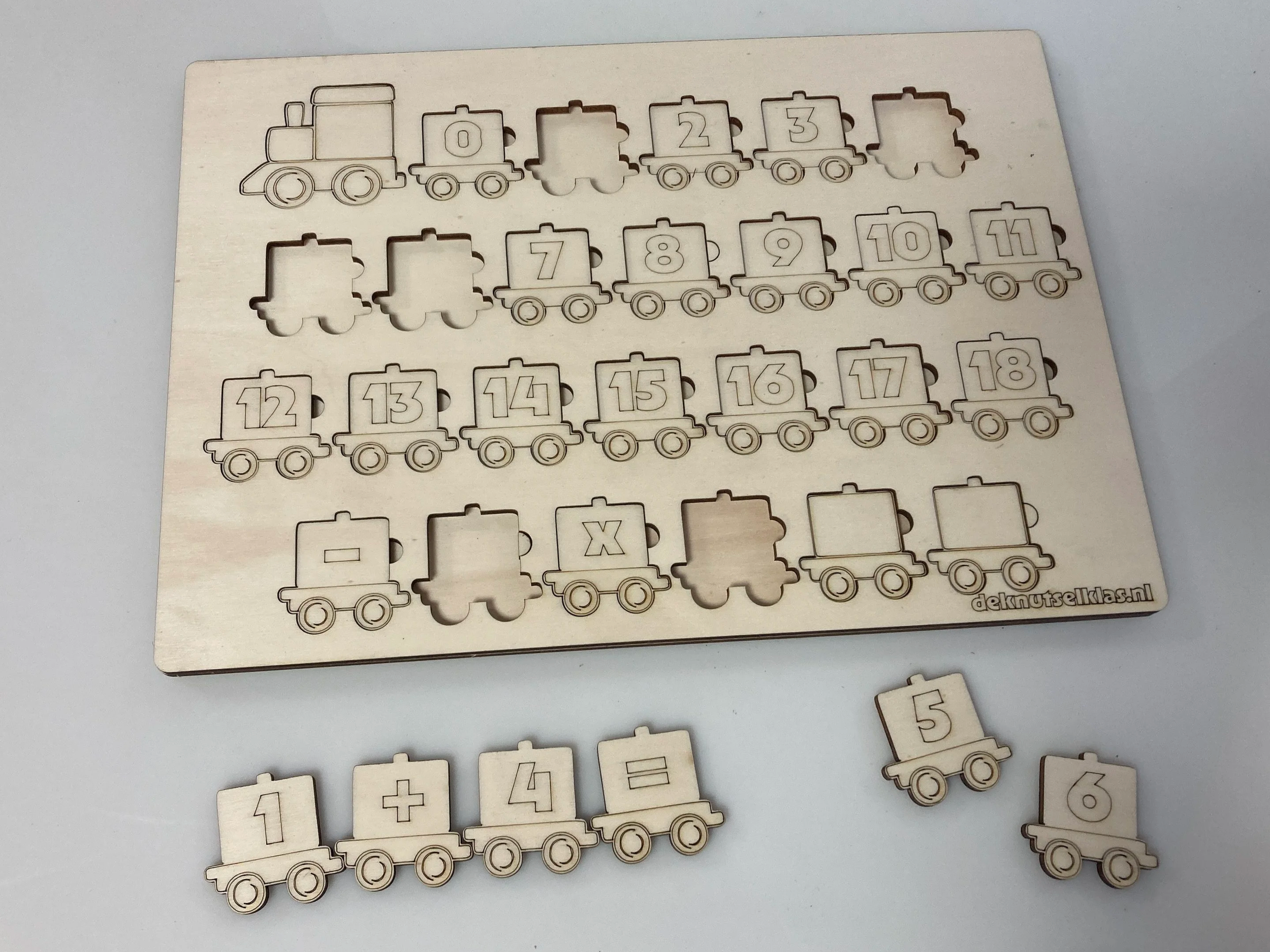 Cijfer en nummer trein