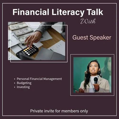 Financial literacy talk with guest speaker