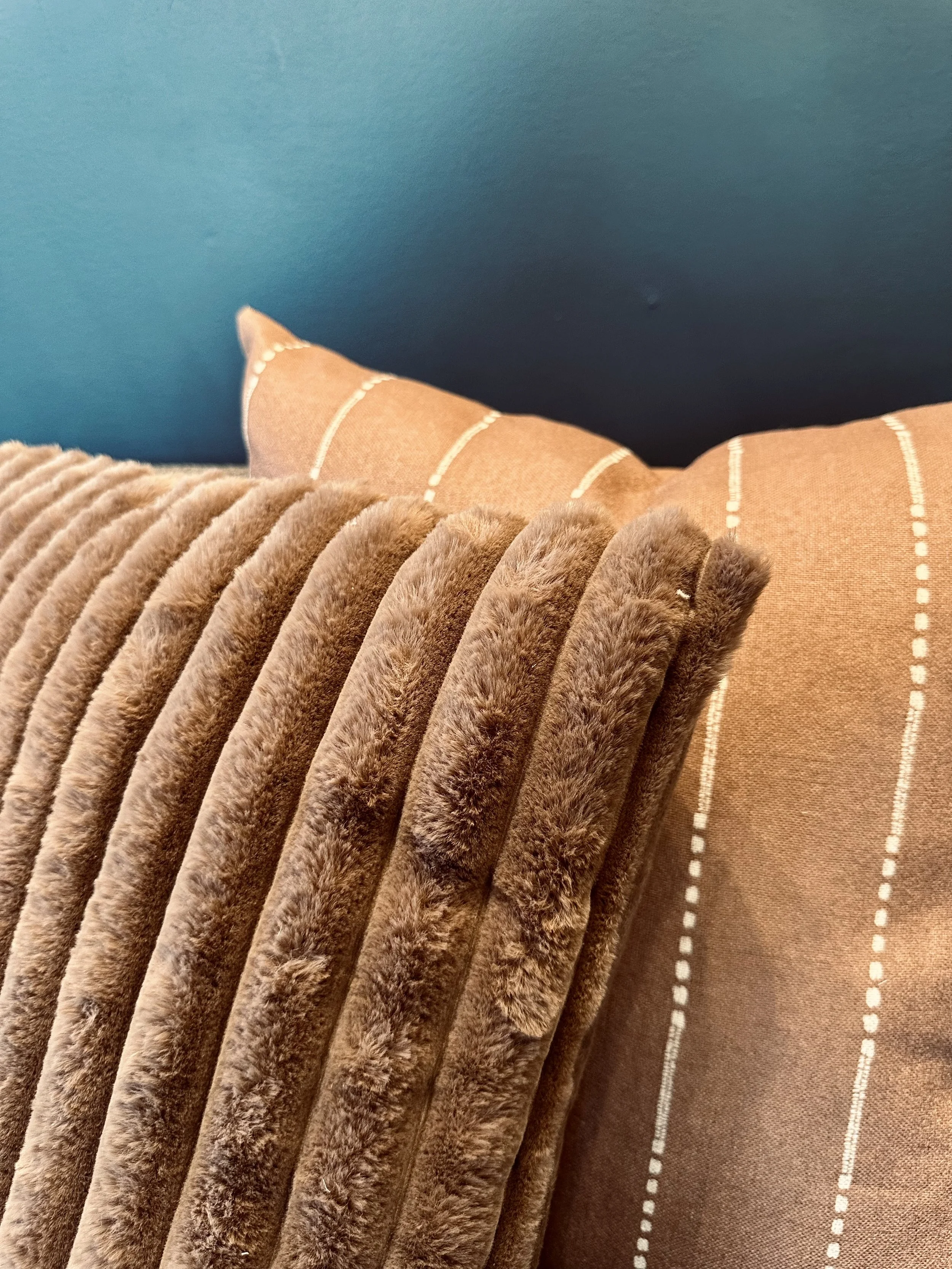 Faux Rabbit Pillow