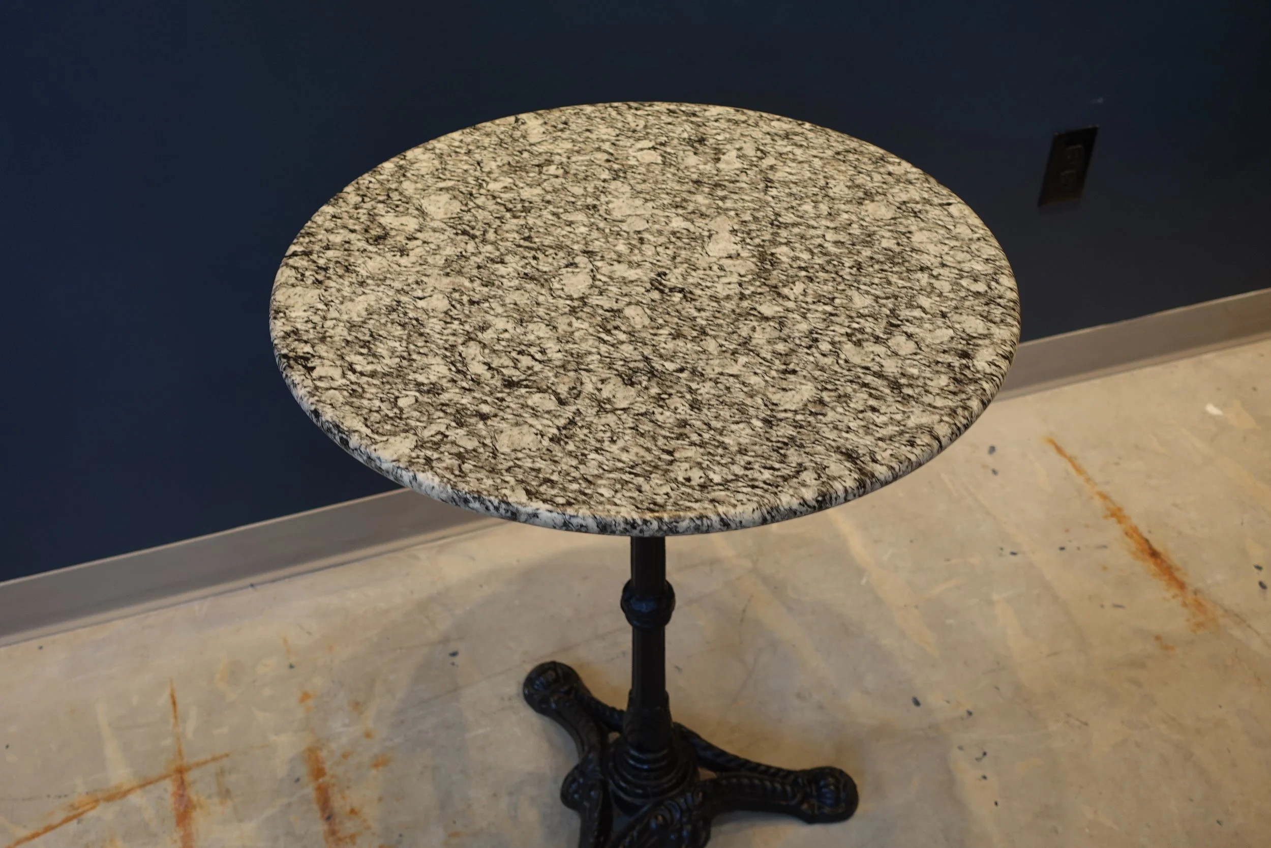 Vintage Granite Bistro Table