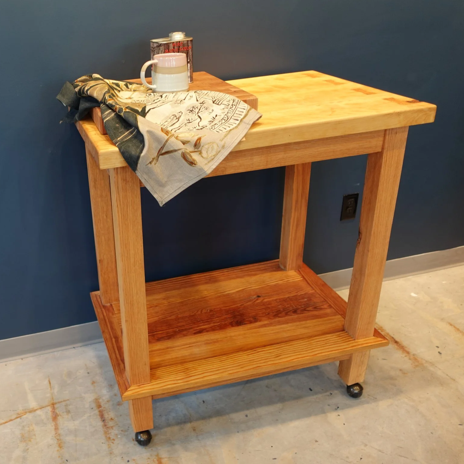 Handmade Reclaimed Wood Kitchen Island