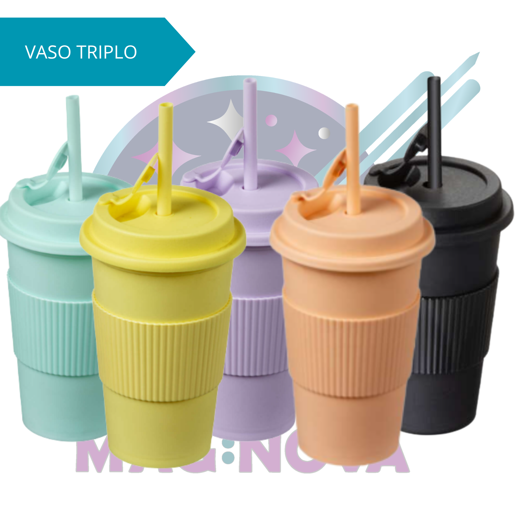VASO TRIPLO CON SORBETE