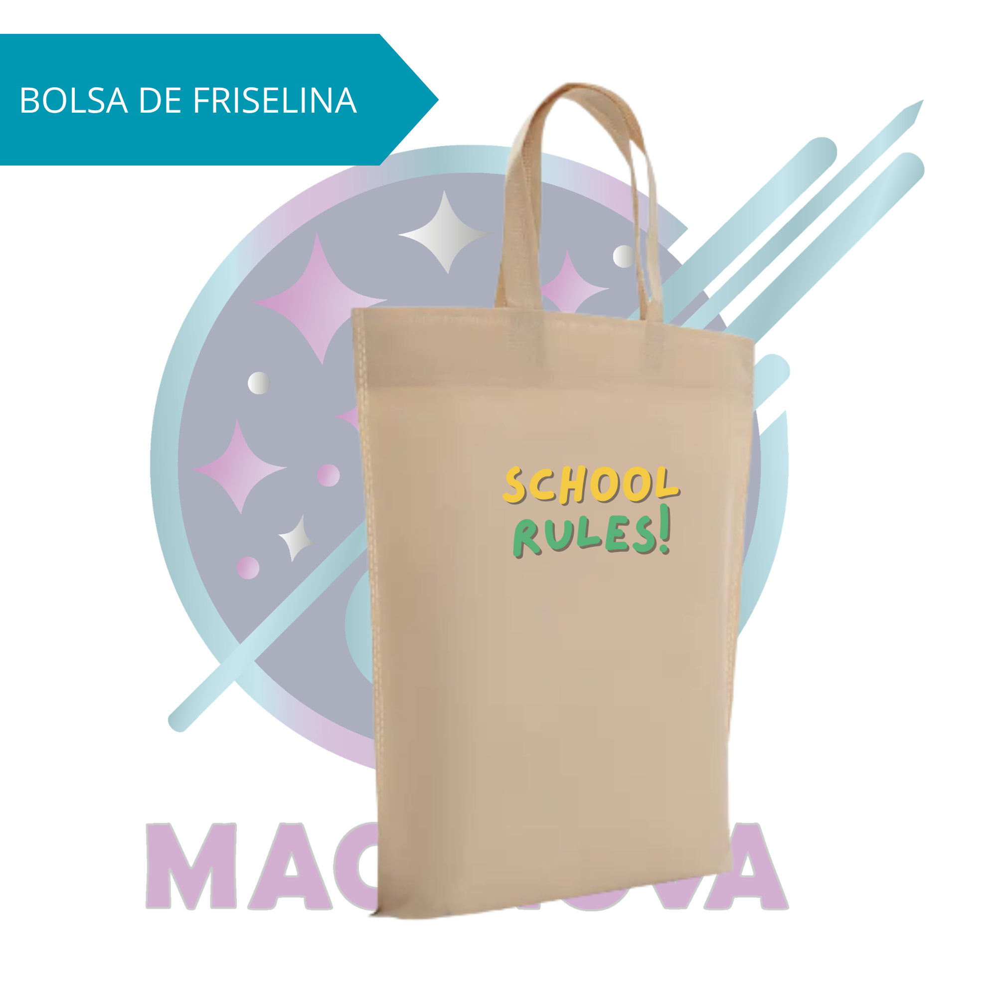 BOLSA DE FRISELINA - VARIOS TAMAÑOS