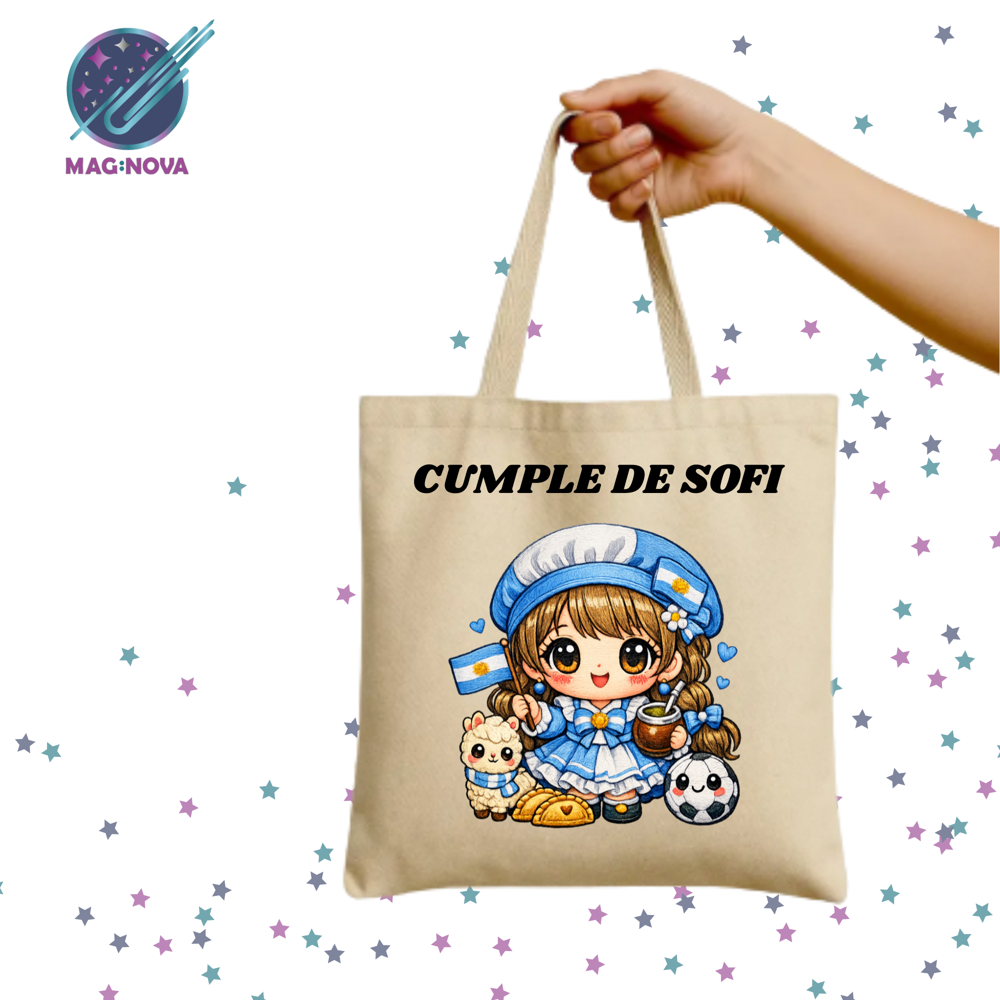SOUVENIR BOLSAS DE LIENZO CON DISEÑO