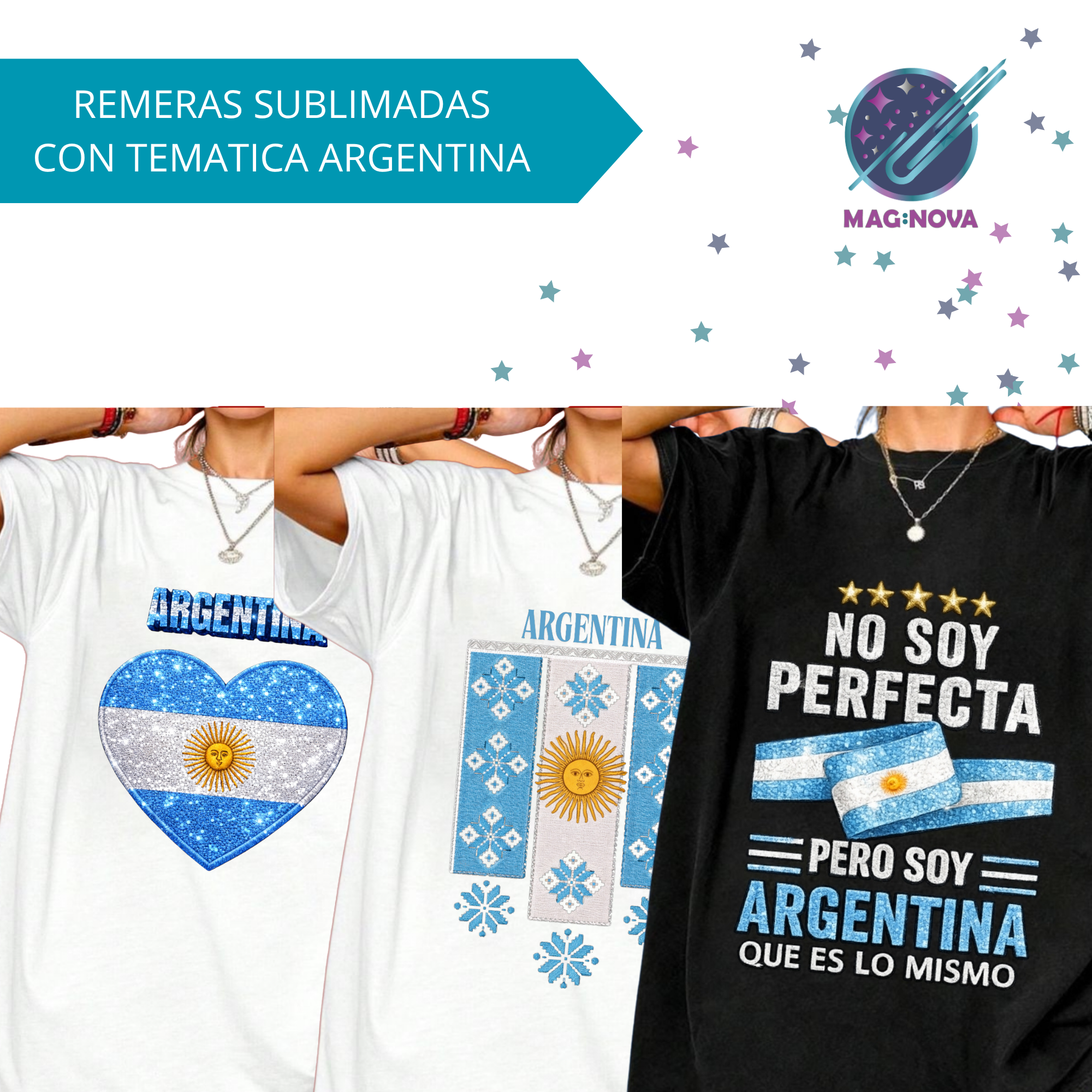 REMERAS SUBLIMADAS TEMÁTICA ARGENTINA