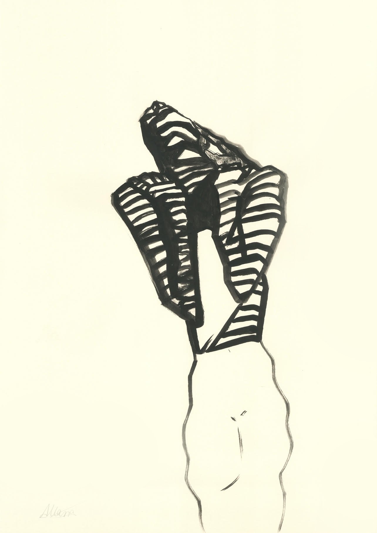 Breathe,
Ink on paper,
42 x 29 cm,
2023