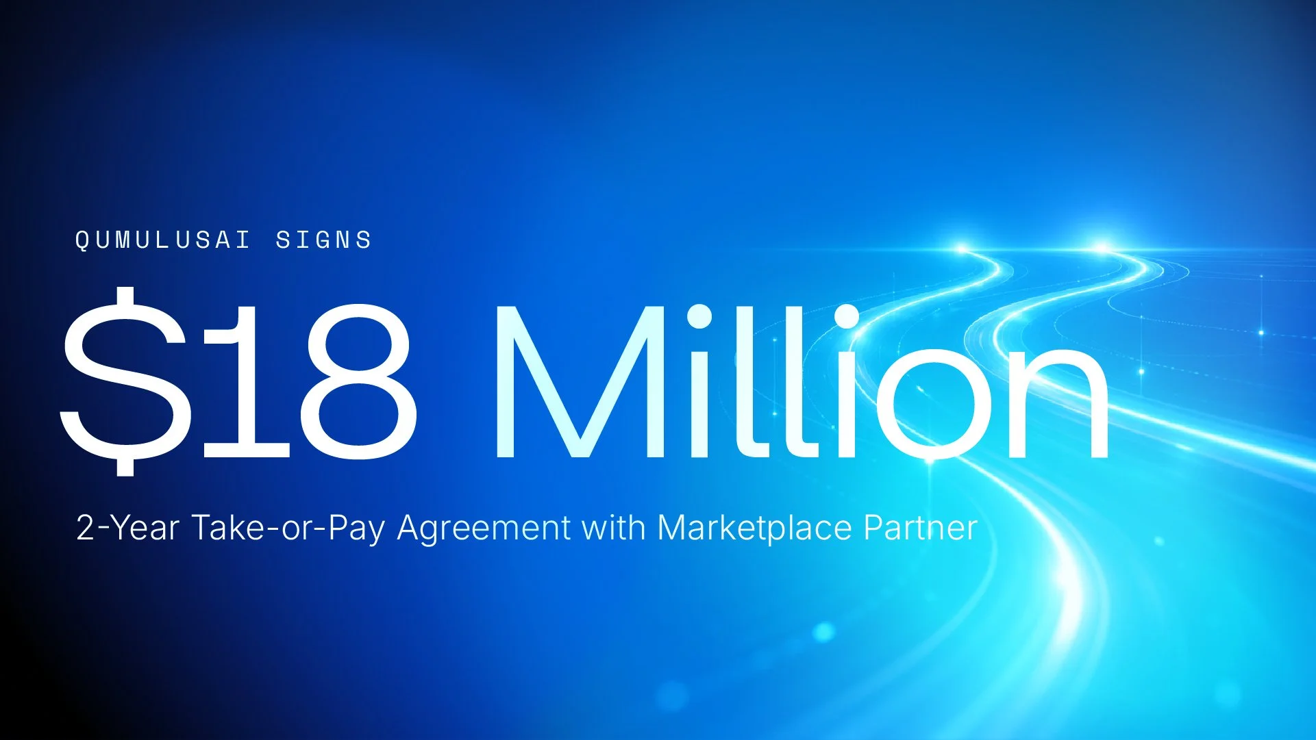 QumulusAI Signs $18 Million, Two-Year Take-or-Pay NVIDIA Blackwell B300 Agreement With Marketplace Partner